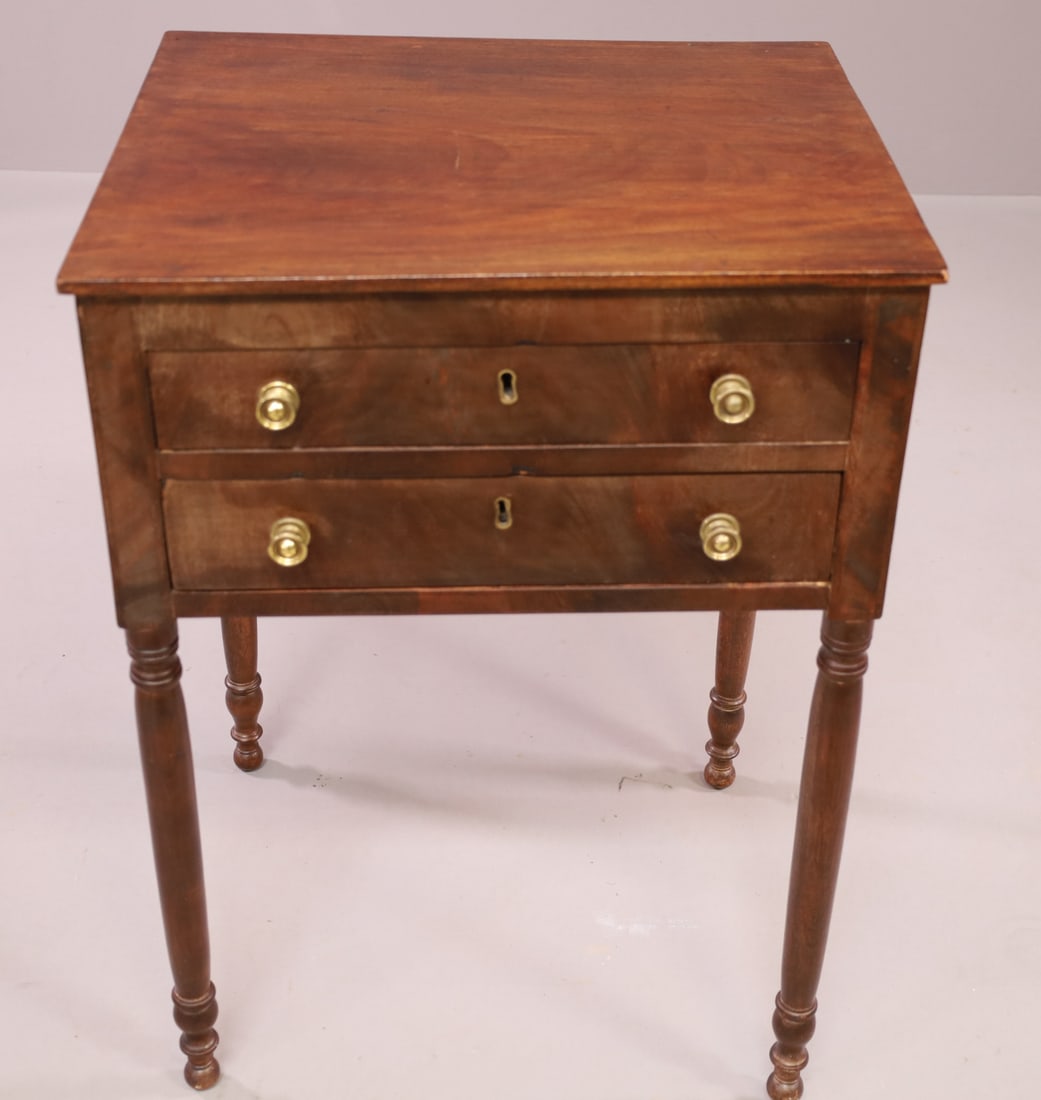 19TH CENTURY 2 DRAWER WORK TABLE (1 of 2)