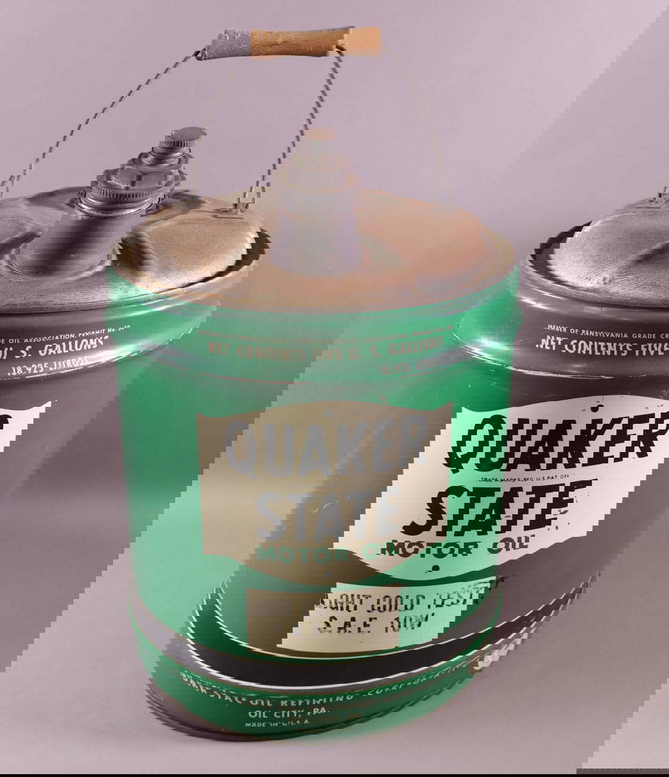 Quaker State Oil Can Auction
