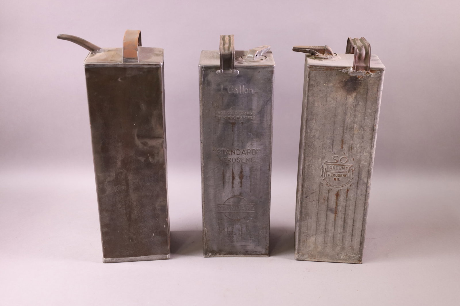 THREE KEROSENE OIL CANS (1 of 4)