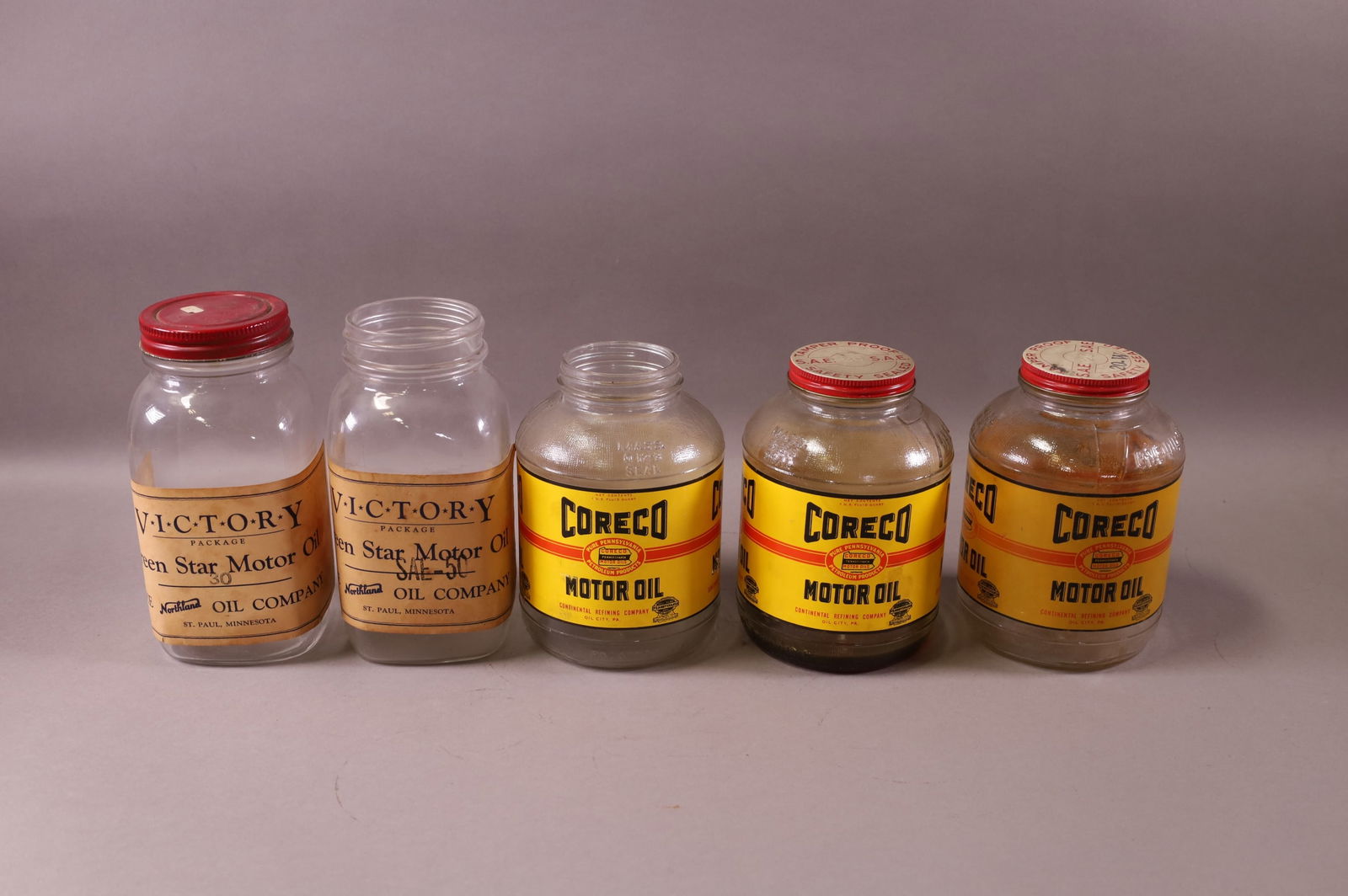 FIVE OIL JARS (1 of 3)