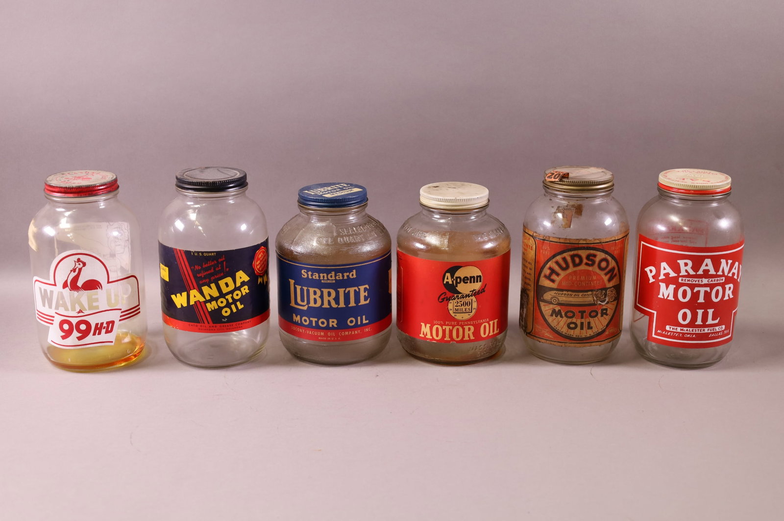 SIX OIL JARS (1 of 3)