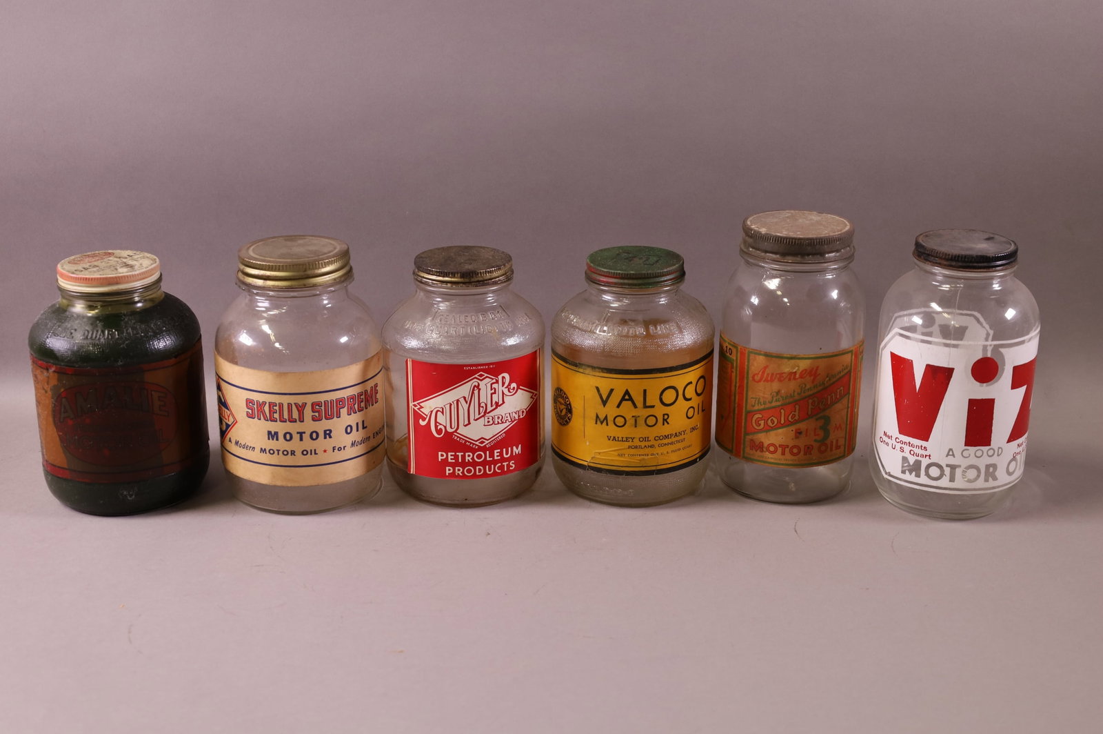 SIX OIL JARS (1 of 3)