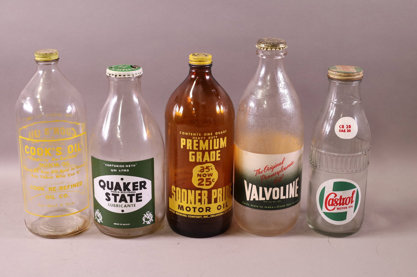 FIVE OIL JARS (1 of 3)