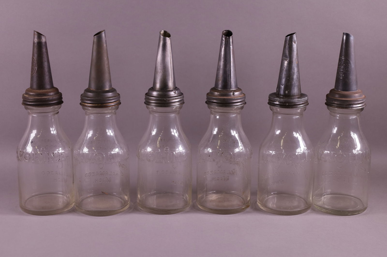 SEVEN JAY B. RHODES HAVOLINE EMBOSSED OIL BOTTLES (1 of 3)