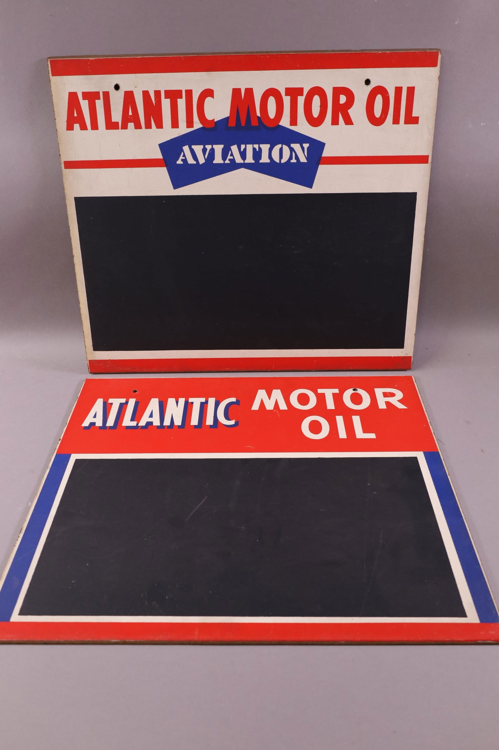 Two Atlantic Motor Oil Signs Auction