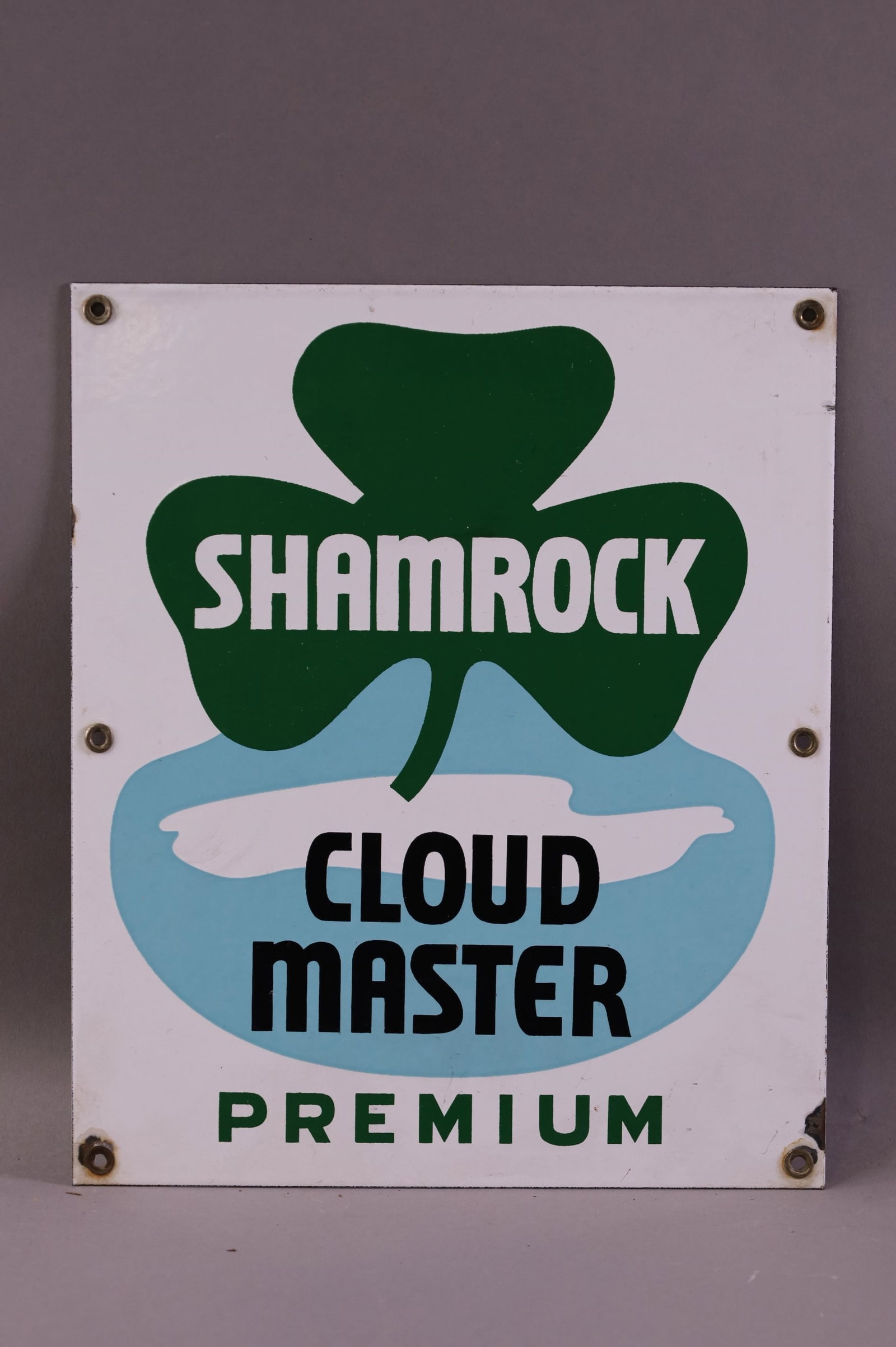 SHAMROCK CLOUD MASTER PORCELAIN PUMP PLATE (1 of 2)