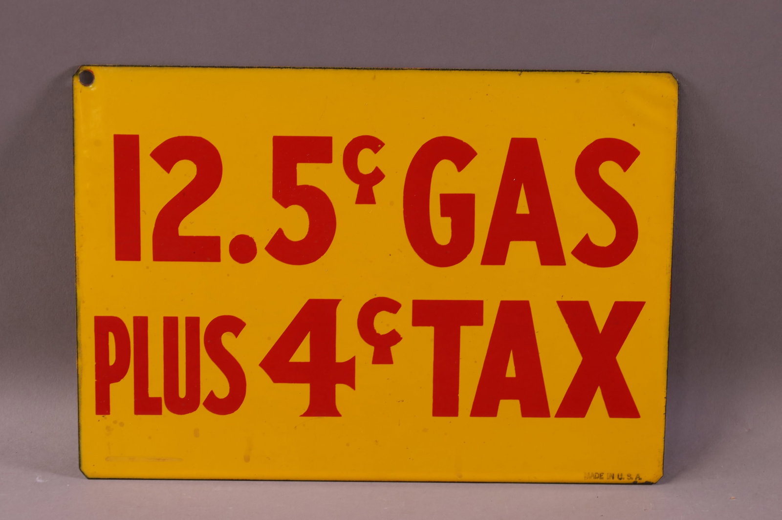 PORCELAIN GAS PRICE SIGN (1 of 2)