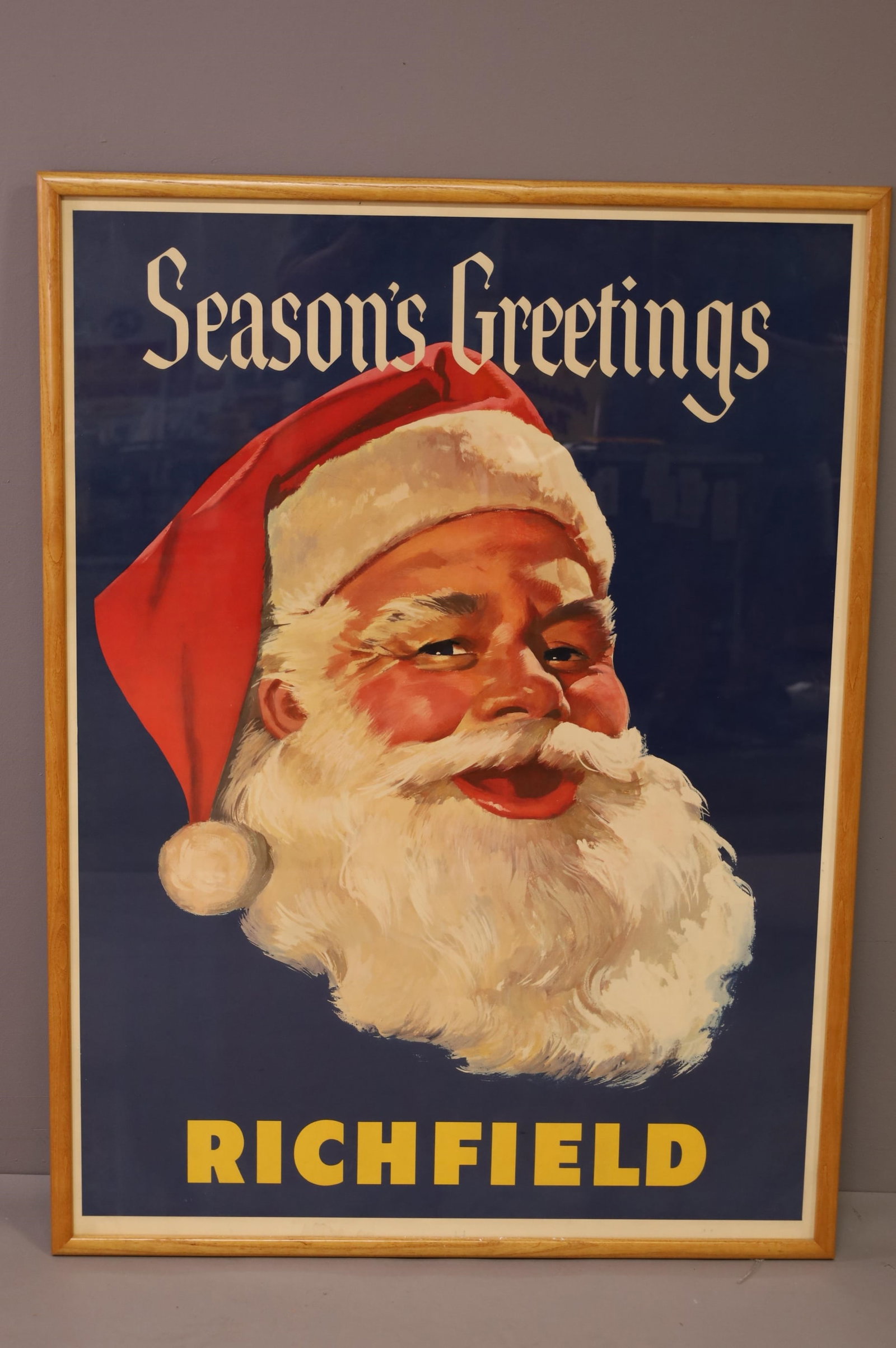 FRAMED RICHFIELD SANTA CLAUS POSTER (1 of 2)