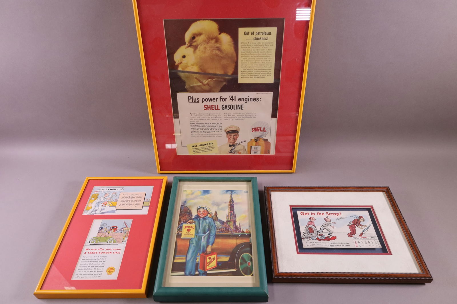 FOUR FRAMED SHELL ITEMS (1 of 5)