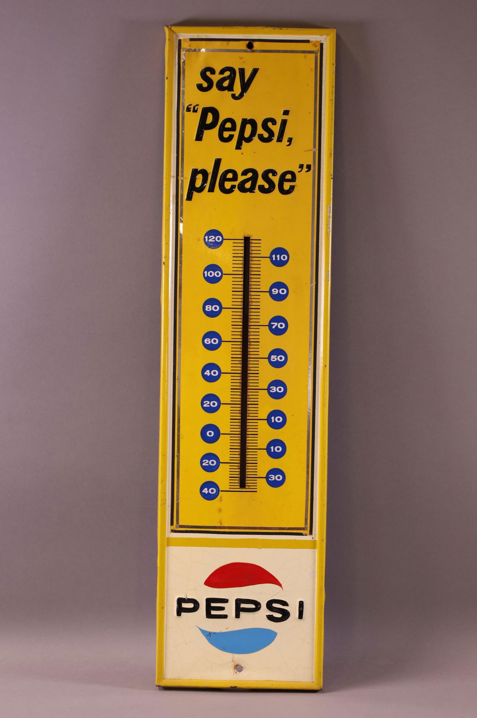 PEPSI TIN THERMOMETER (1 of 2)