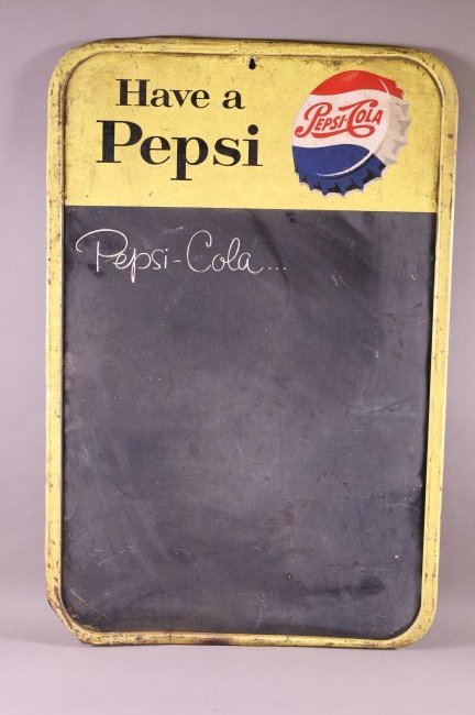HAVE A PEPSI TIN CHALKBOARD SIGN (1 of 2)