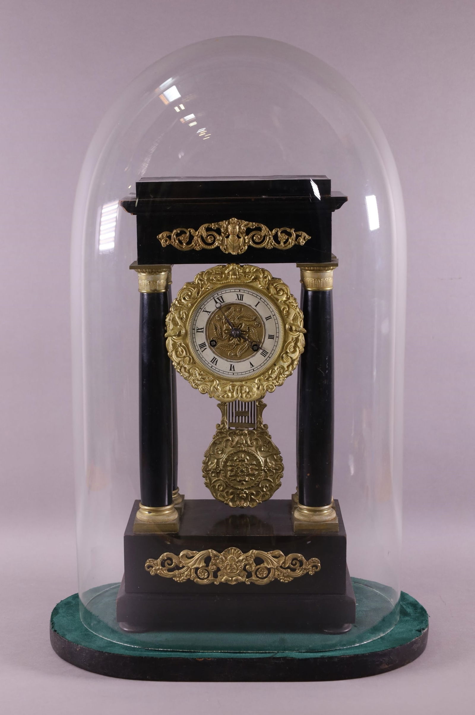ANTIQUE FRENCH EMPIRE MANTLE CLOCK (1 of 3)