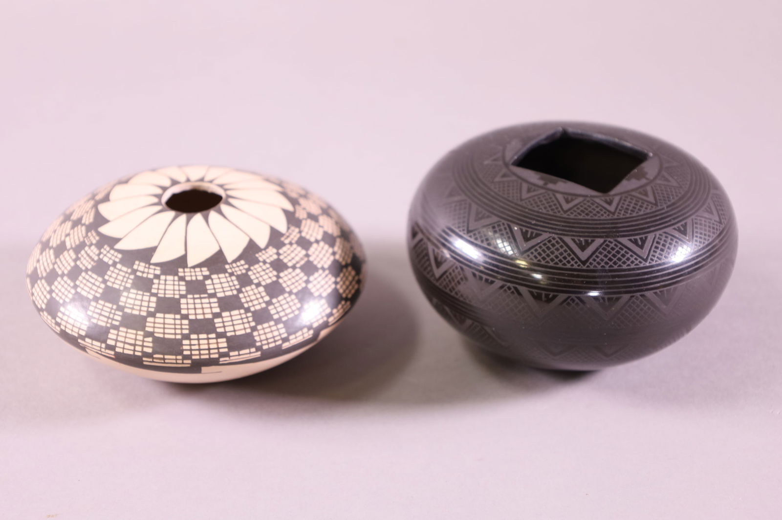 TWO PIECES OF NATIVE AMERICAN POTTERY (1 of 2)