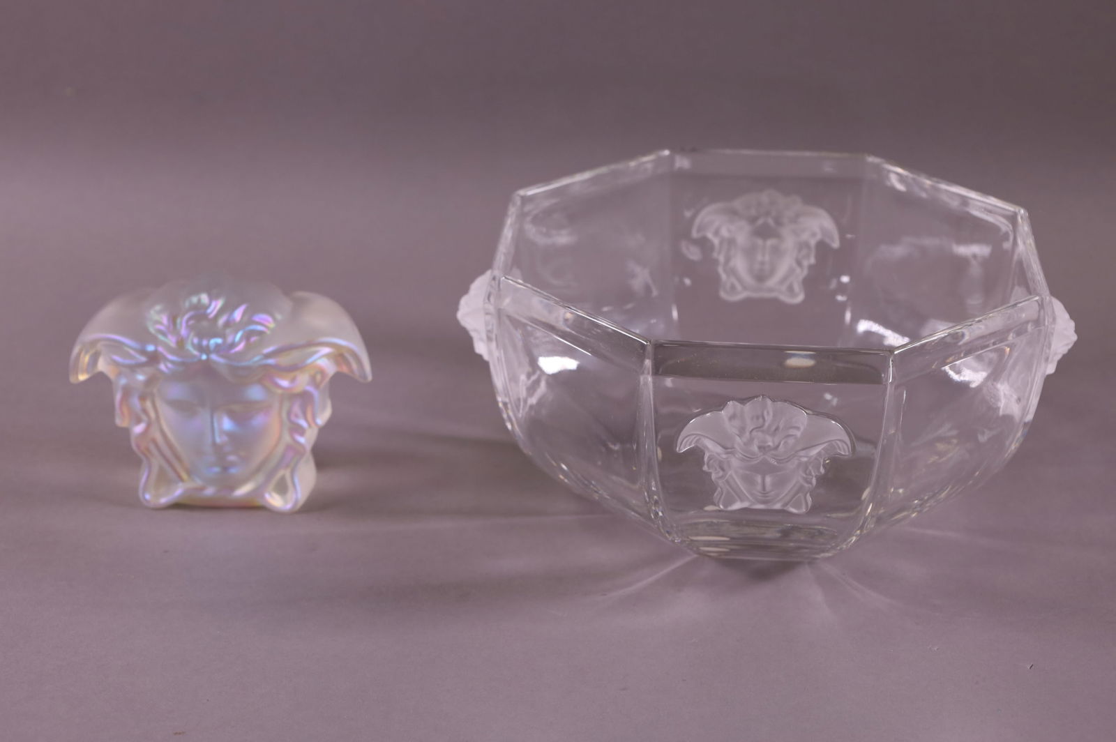 VERSACE ROSENTHAL BOWL & PAPERWEIGHT (1 of 6)