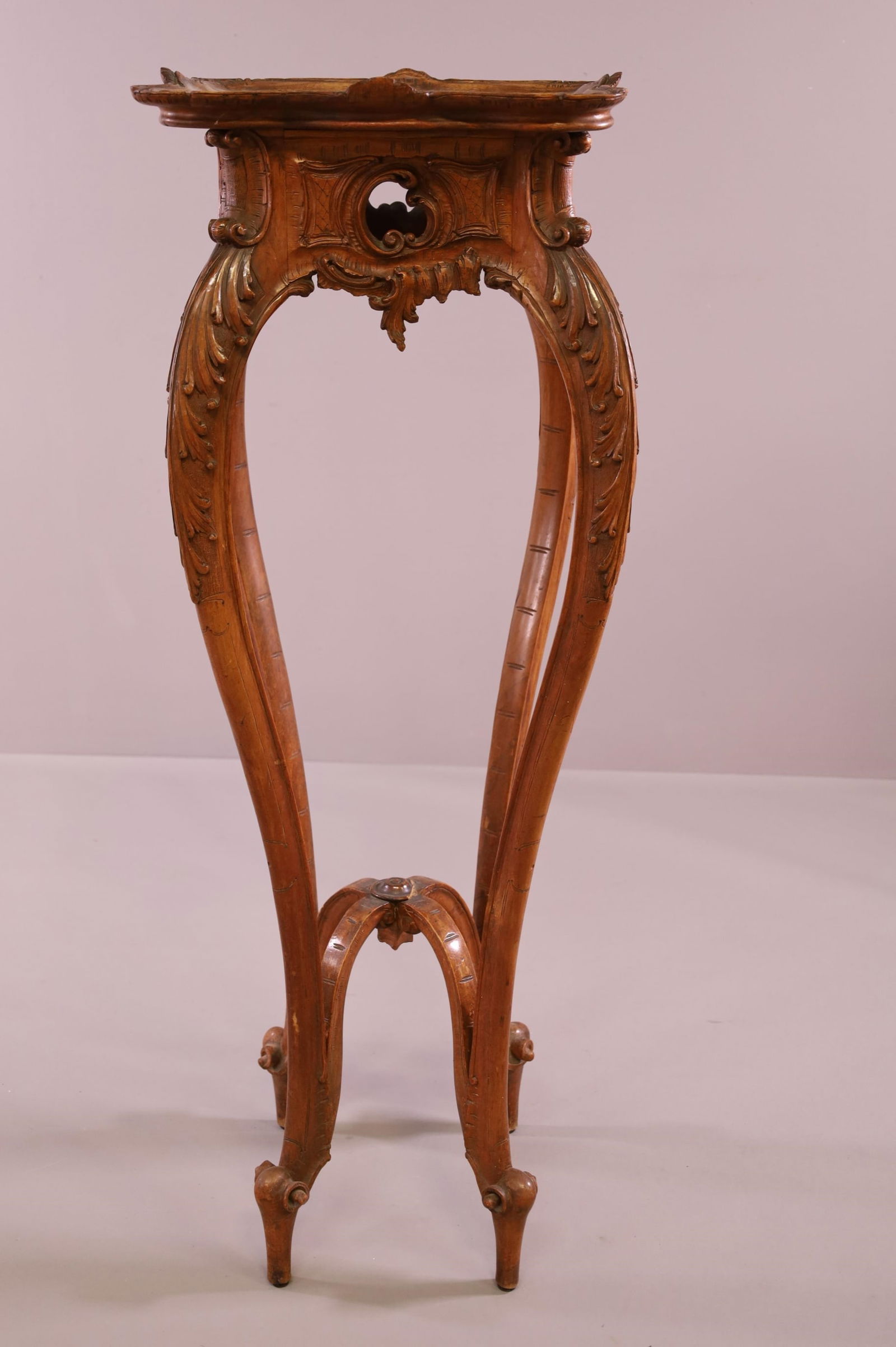 TURN OF THE CENTURY HIGHLY CARVED FERN STAND (1 of 4)