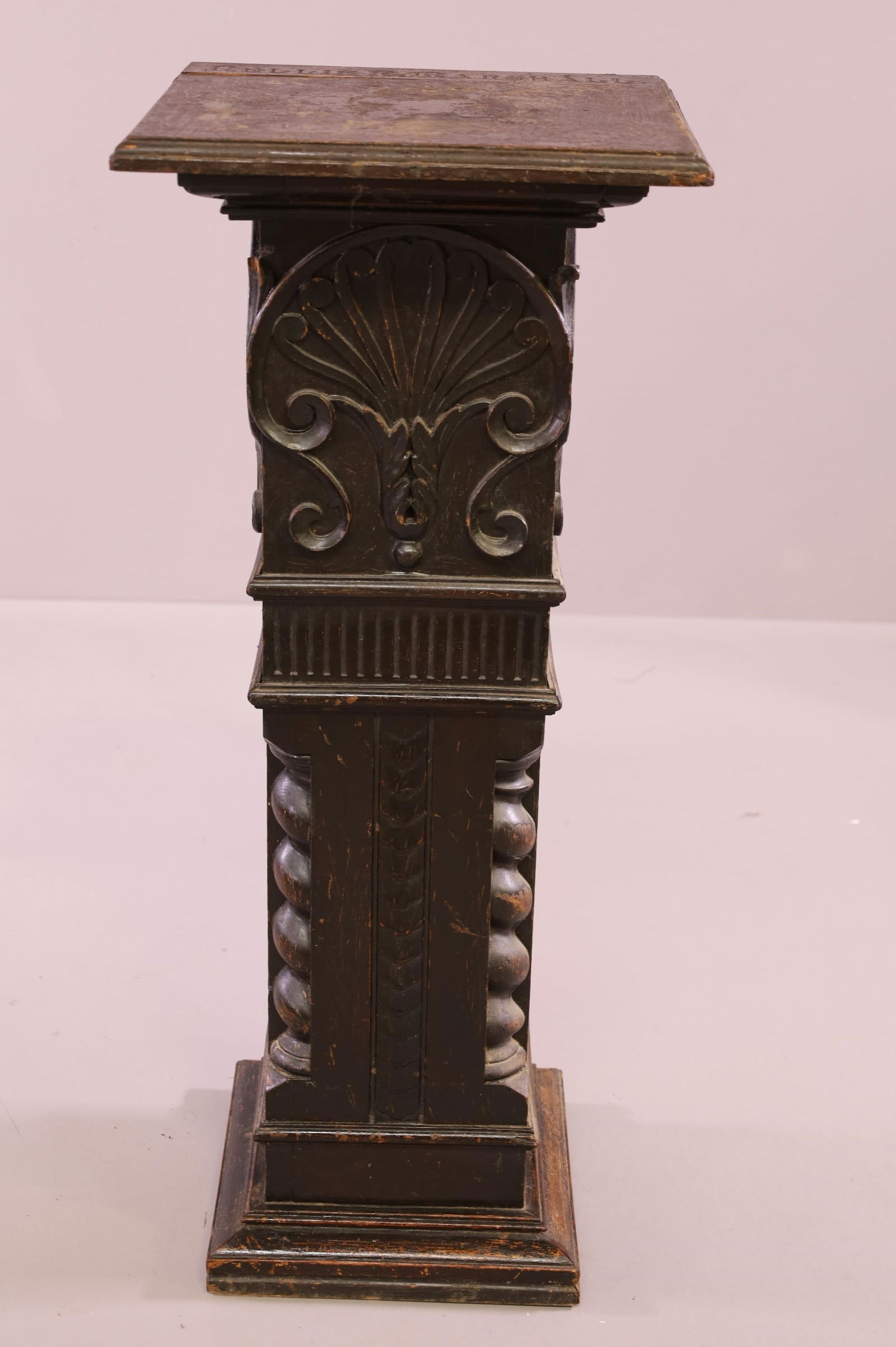HIGHLY CARVED PEDESTAL (1 of 4)