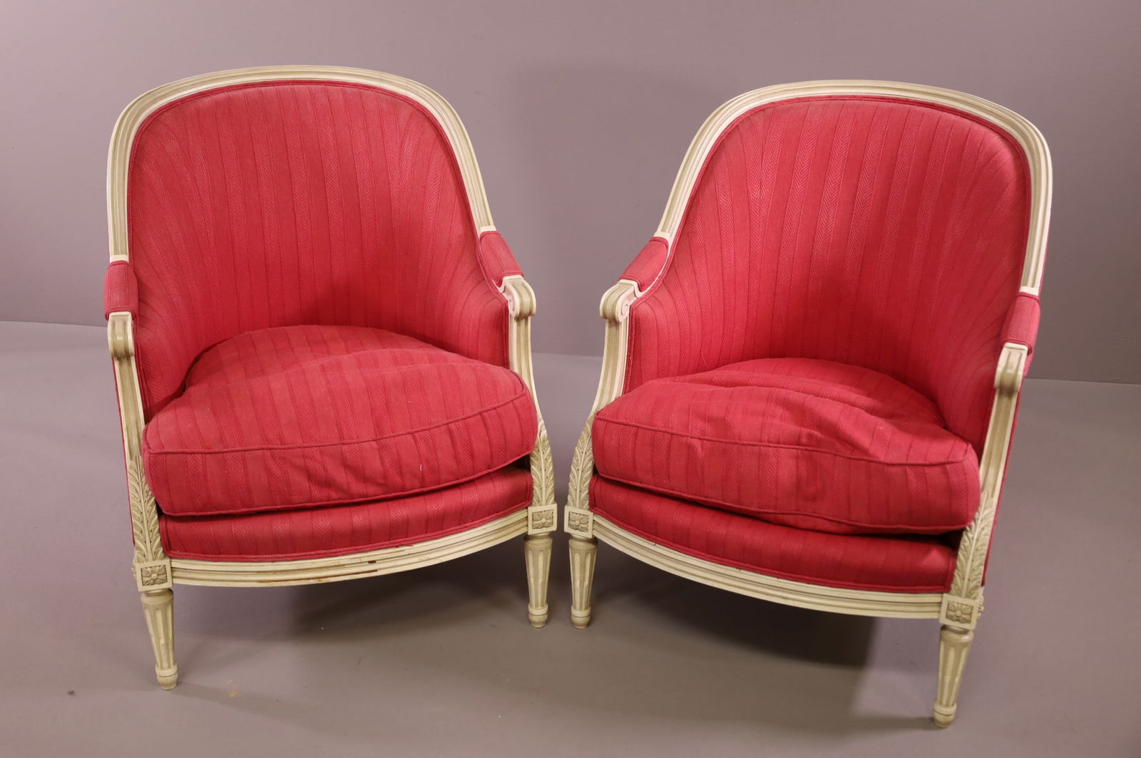 PAIR OF FRENCH PARLOR CHAIRS (1 of 4)