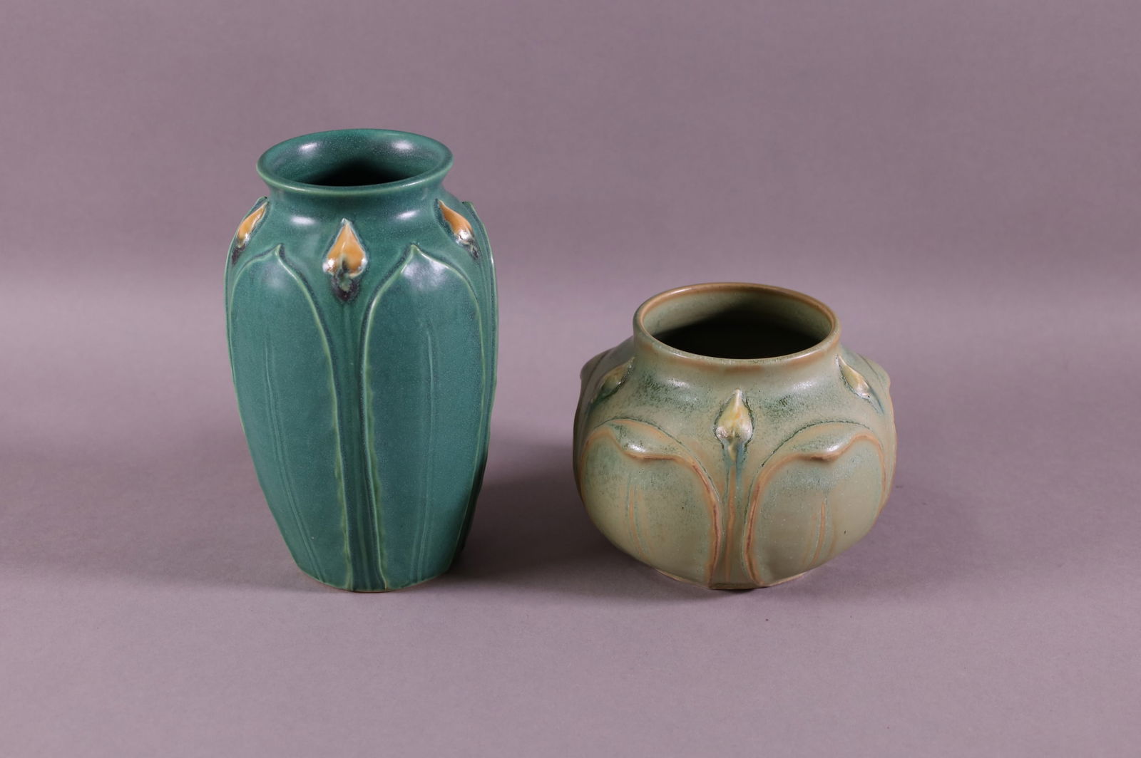 TWO PIECES OF ARTS & CRAFTS STYLE POTTERY (1 of 4)