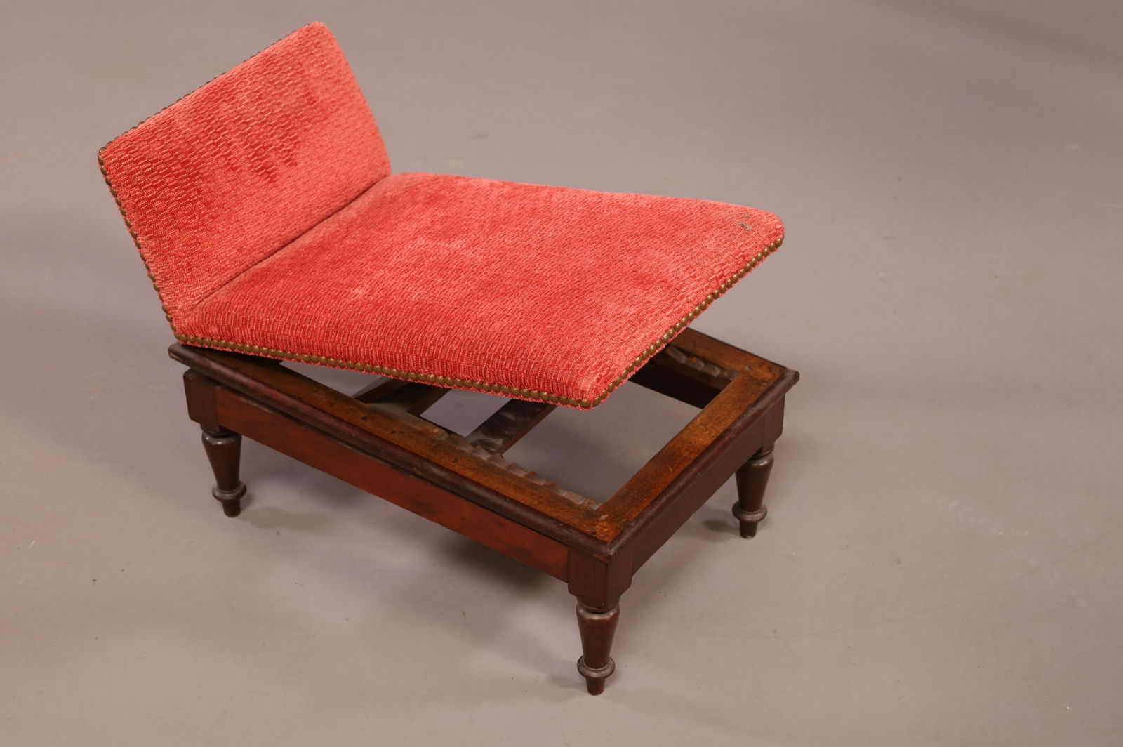 VICTORIAN ADJUSTABLE FOOTSTOOL (1 of 2)