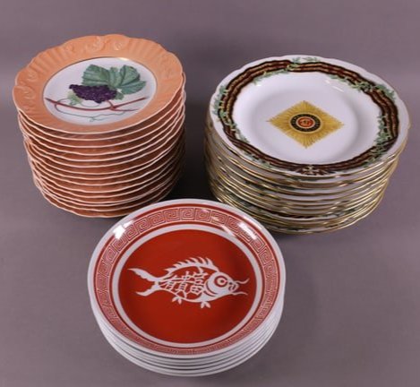 3 SETS OF MOTTAHEDEH PORCELAIN PLATES (1 of 7)