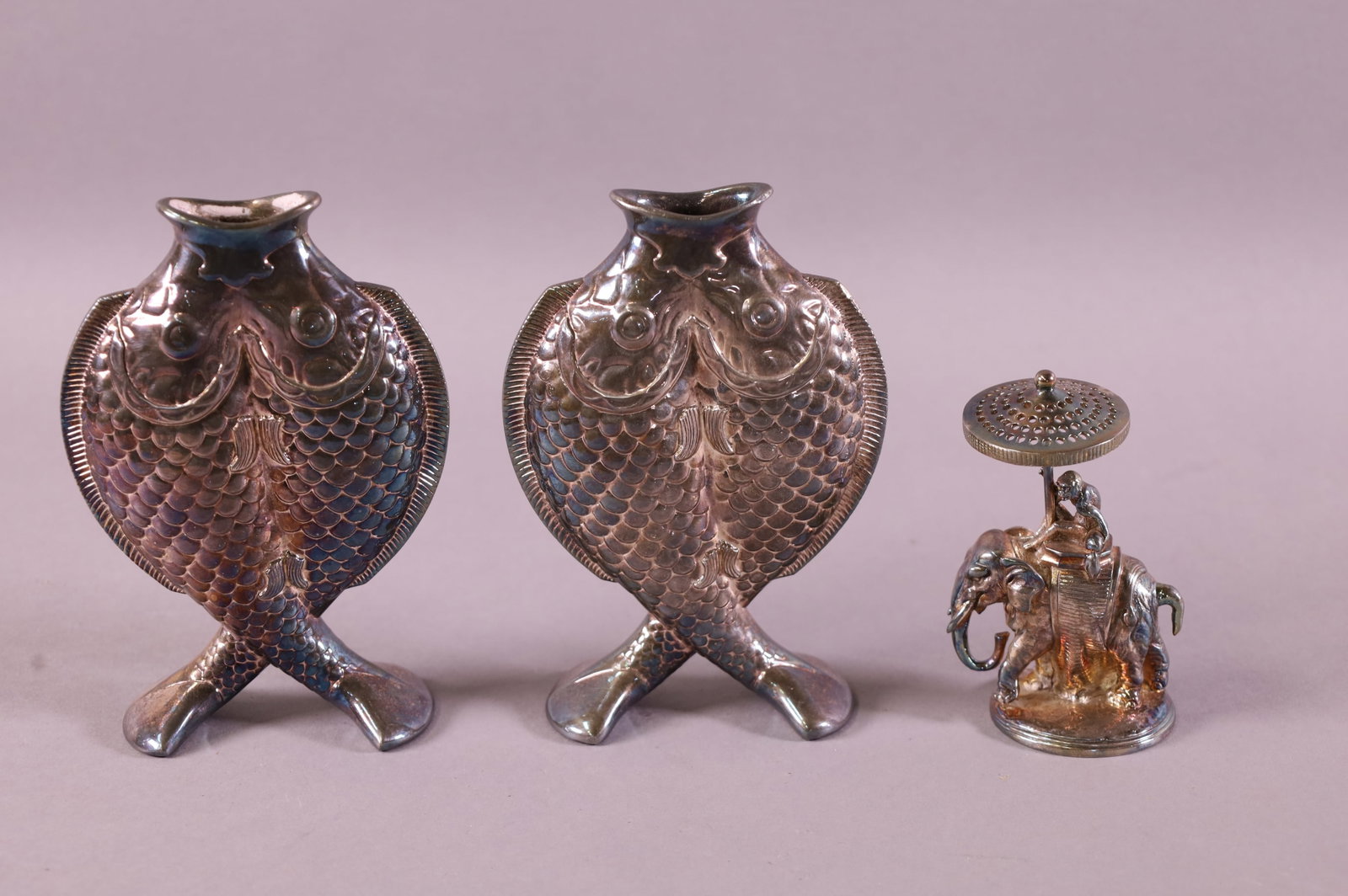 3 PCS. FIGURAL CHRISTOFLE SILVERPLATE (1 of 3)