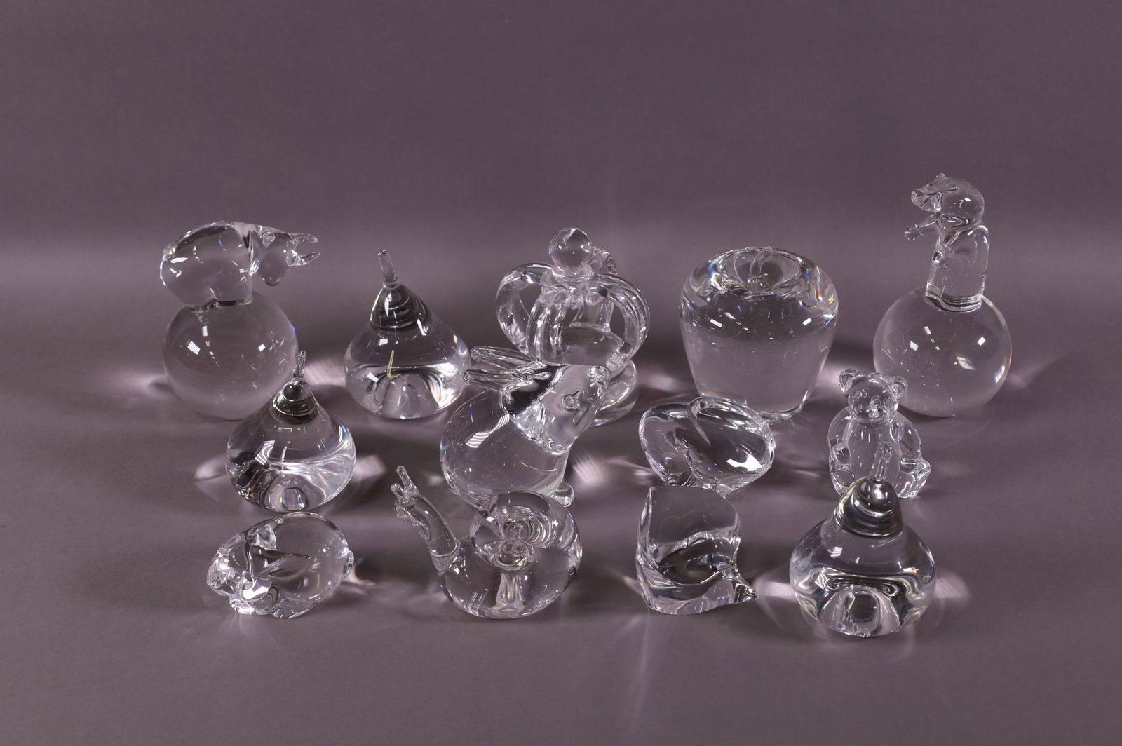 LOT OF 13 PCS. STEUBEN CRYSTAL (1 of 4)