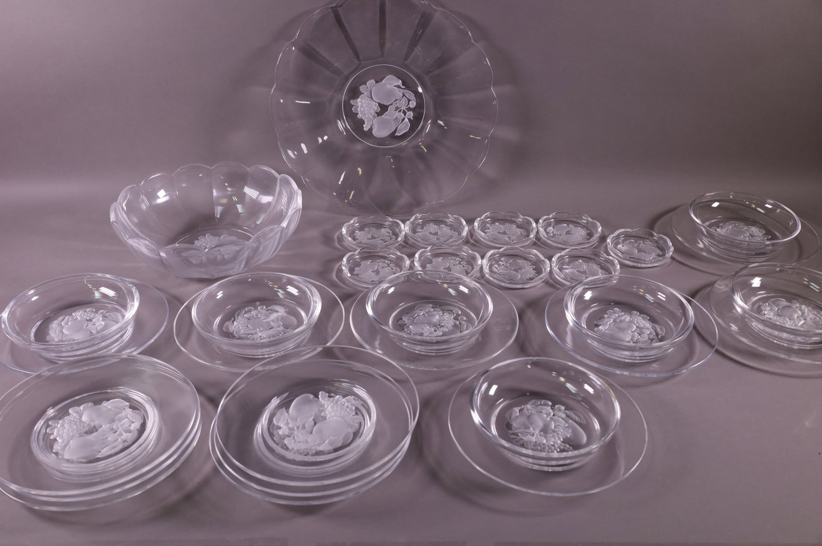 LOT OF VAL ST. LAMBERT CRYSTAL (1 of 4)