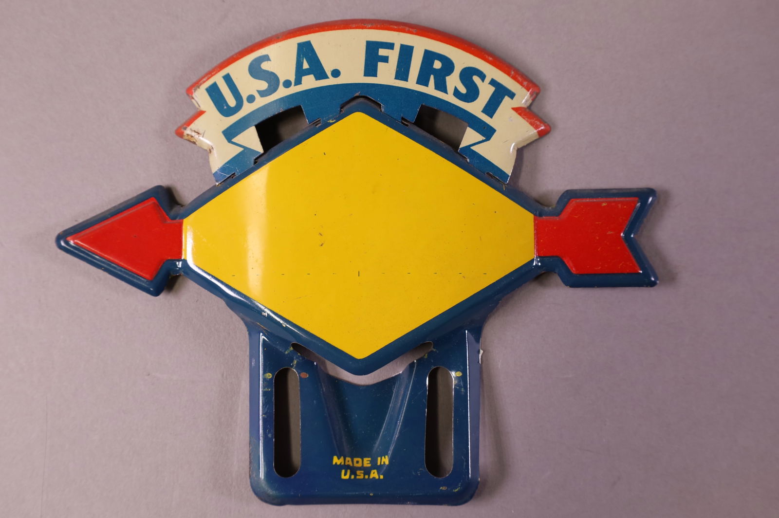 SUNOCO TIN LICENSE PLATE TOPPER (1 of 2)