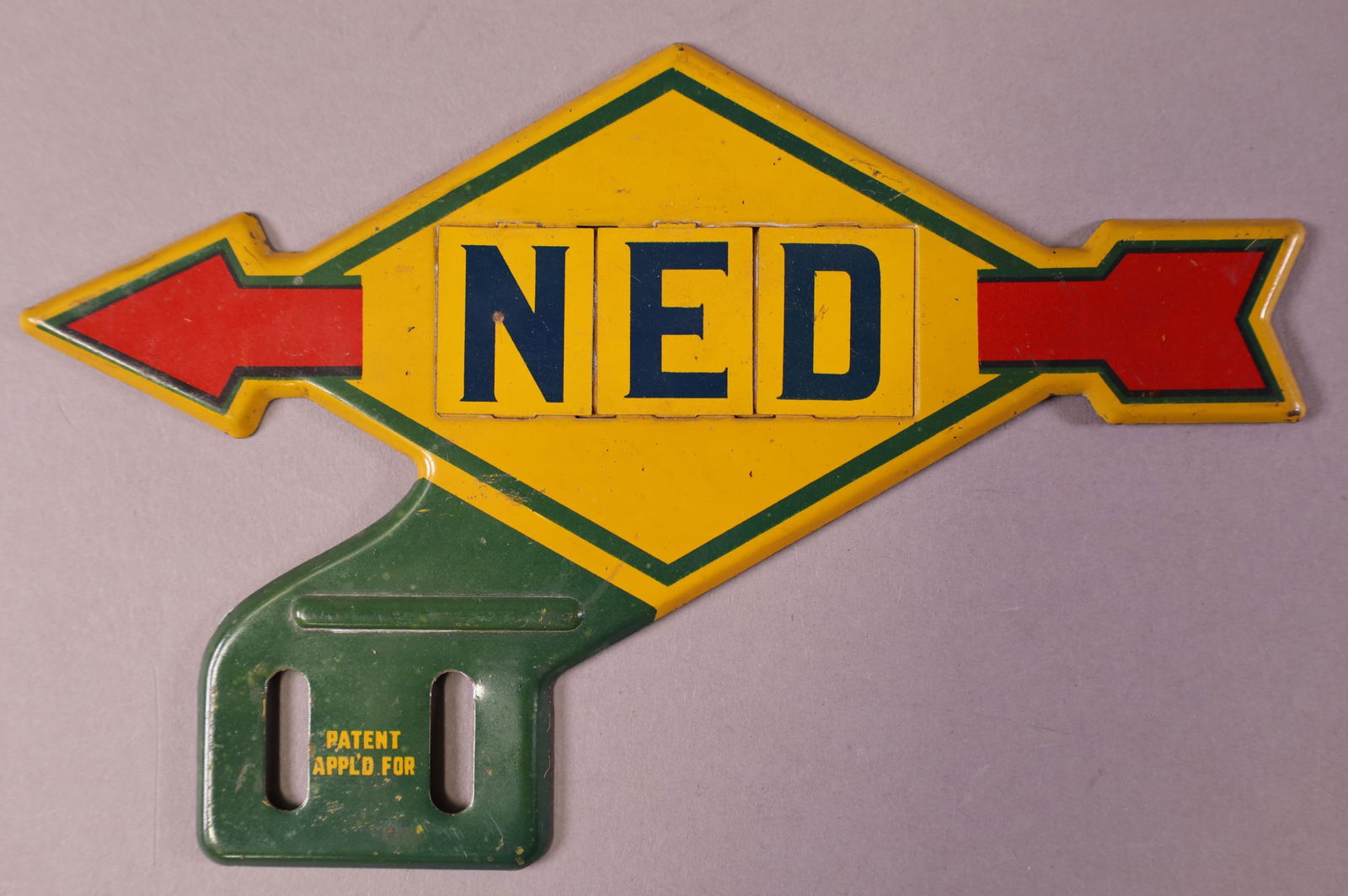 SUNOCO TIN LICENSE PLATE TOPPER (1 of 2)