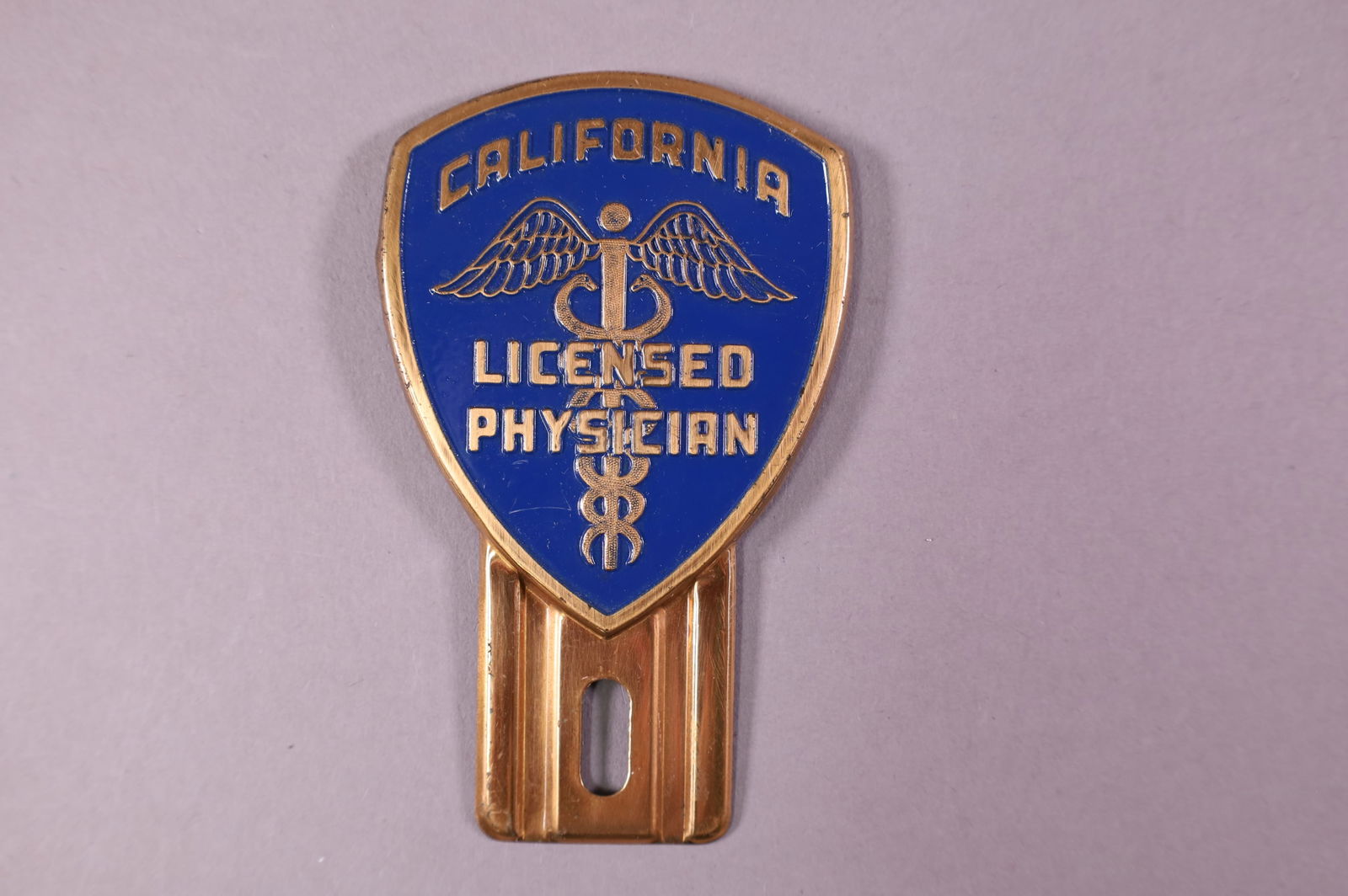 CALIFORNIA MEDICAL TIN LICENSE PLATE TOPPER (1 of 2)