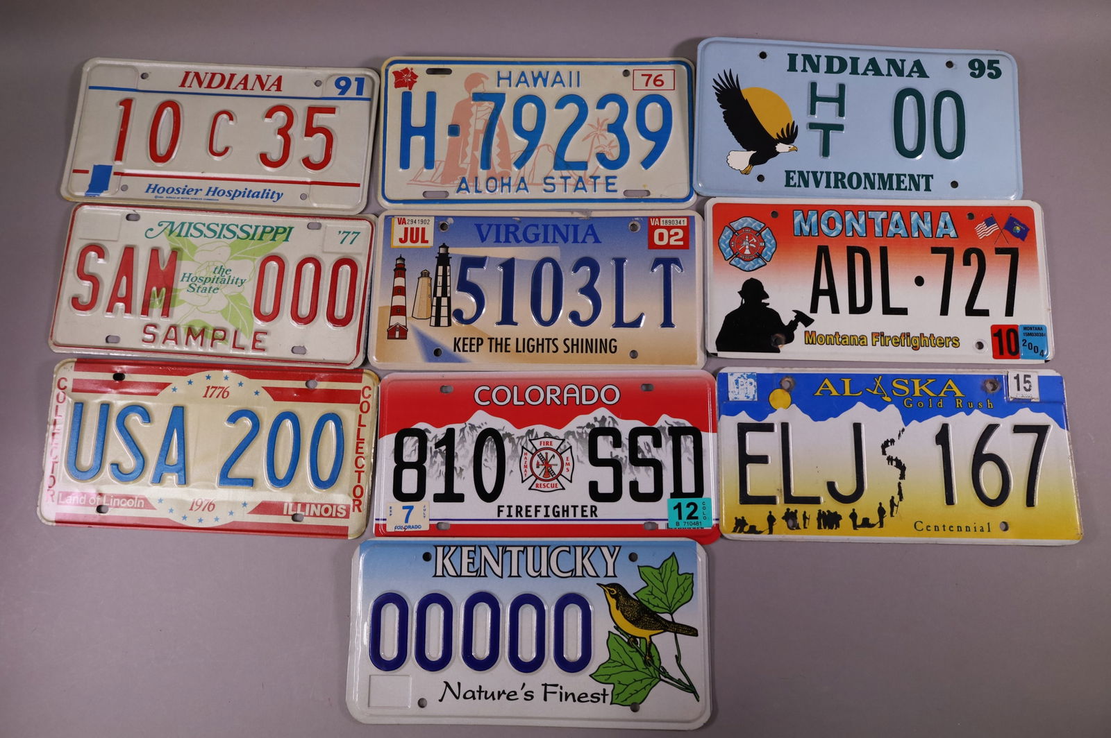 10 LICENSE PLATES (1 of 1)