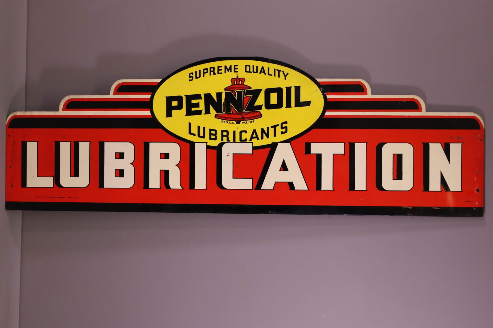Pennzoil Lubrication Metal Sign (TAC) (1 of 10)