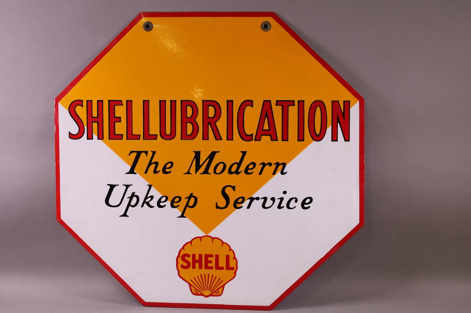 Shellubrication w/Logo Porcelain Sign (1 of 4)