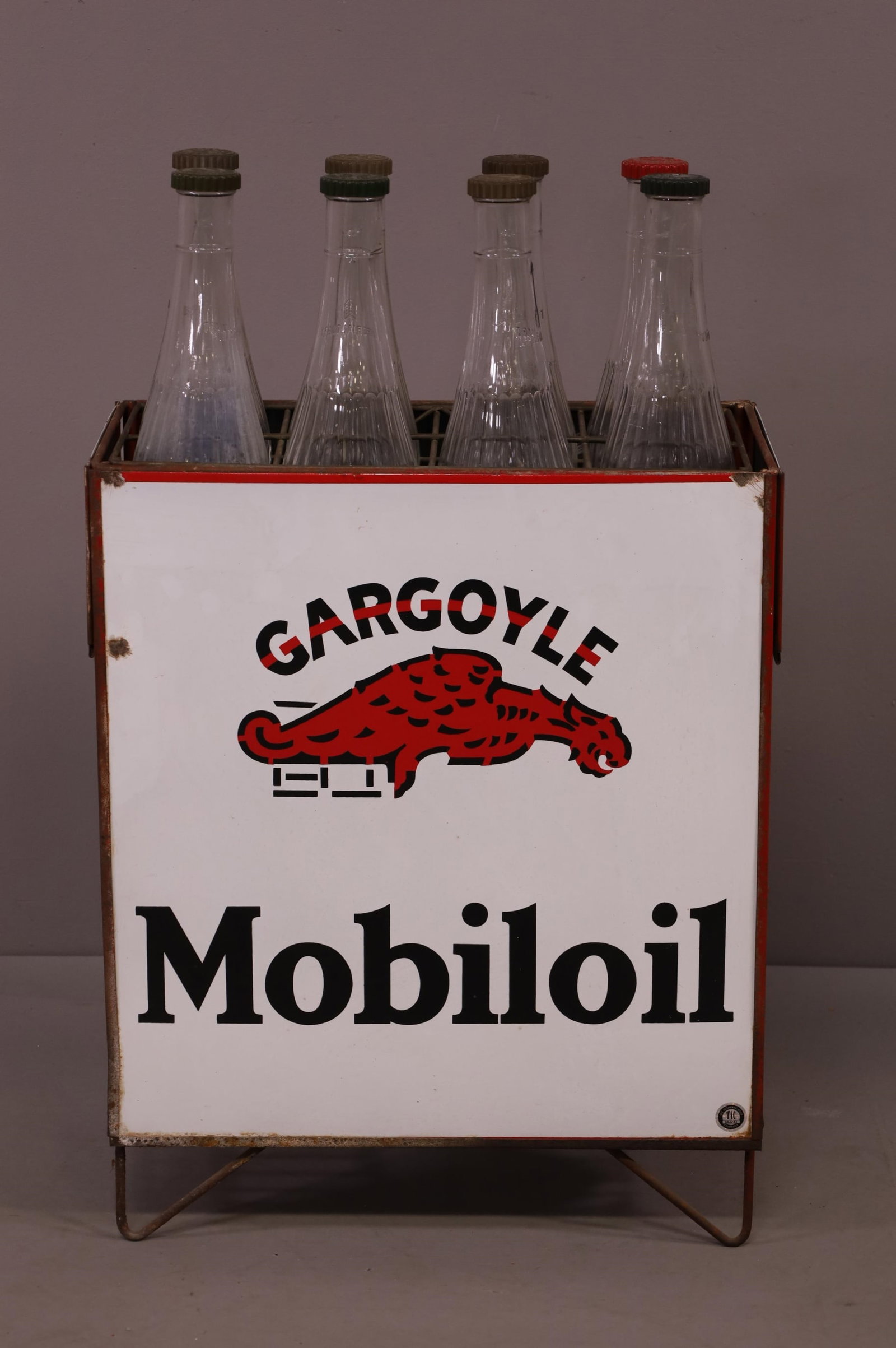 Gargoyle Mobiloil Imperial Porcelain 8 Bottle Rack (1 of 6)
