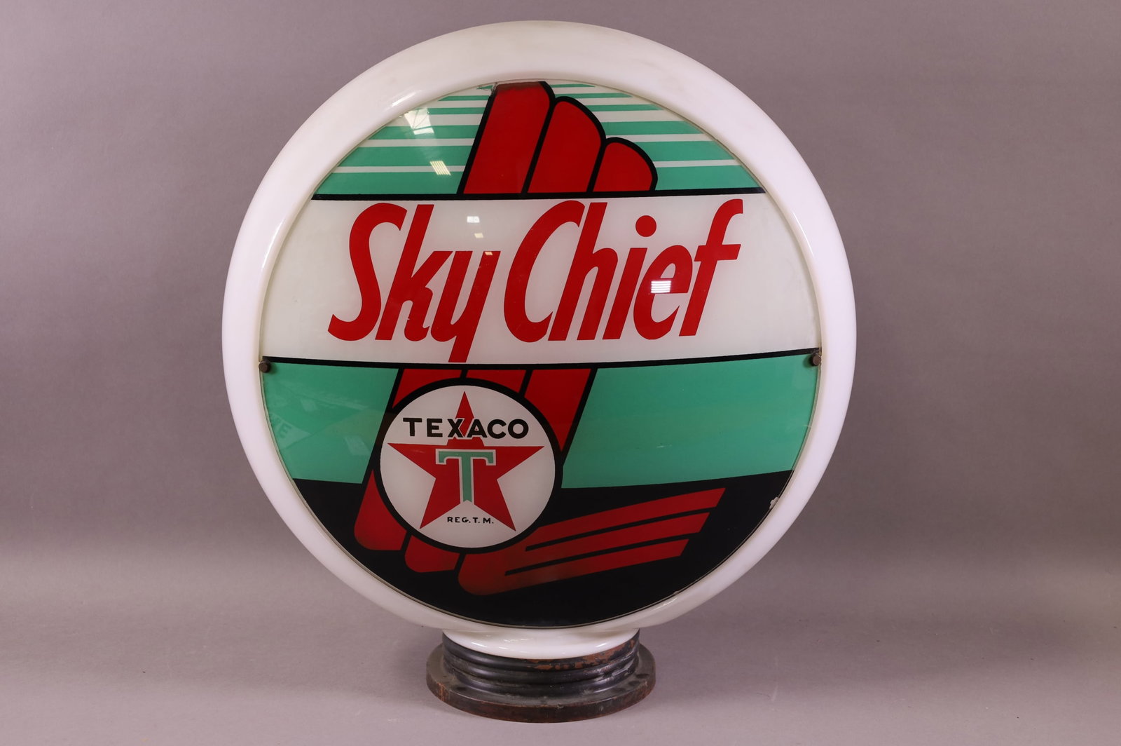 Texaco (white-T) Sky Chief 13.5" Globe Lenses (1 of 4)