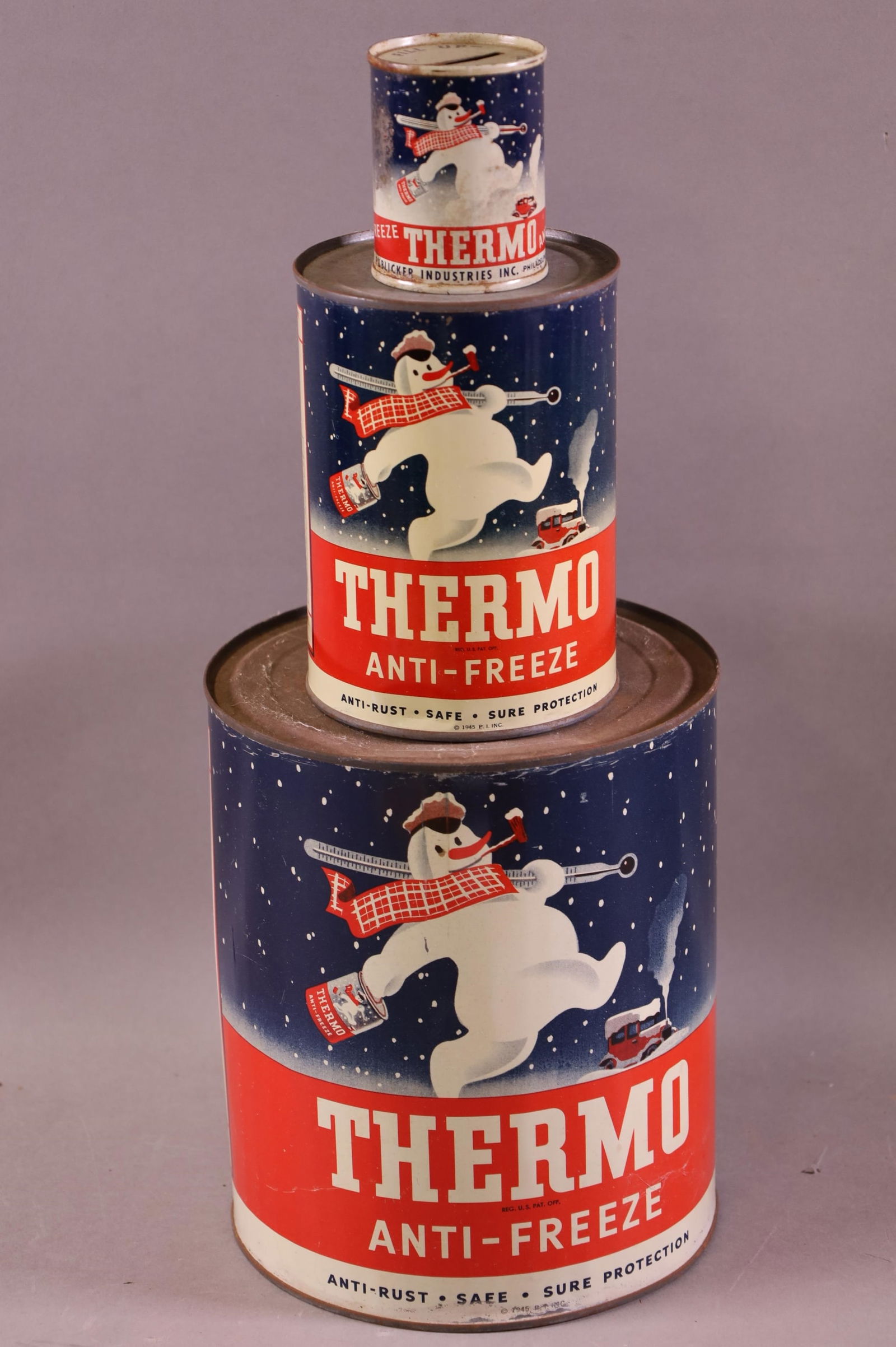 3 Thermo Anti-Freeze Metal Cans (1 of 5)