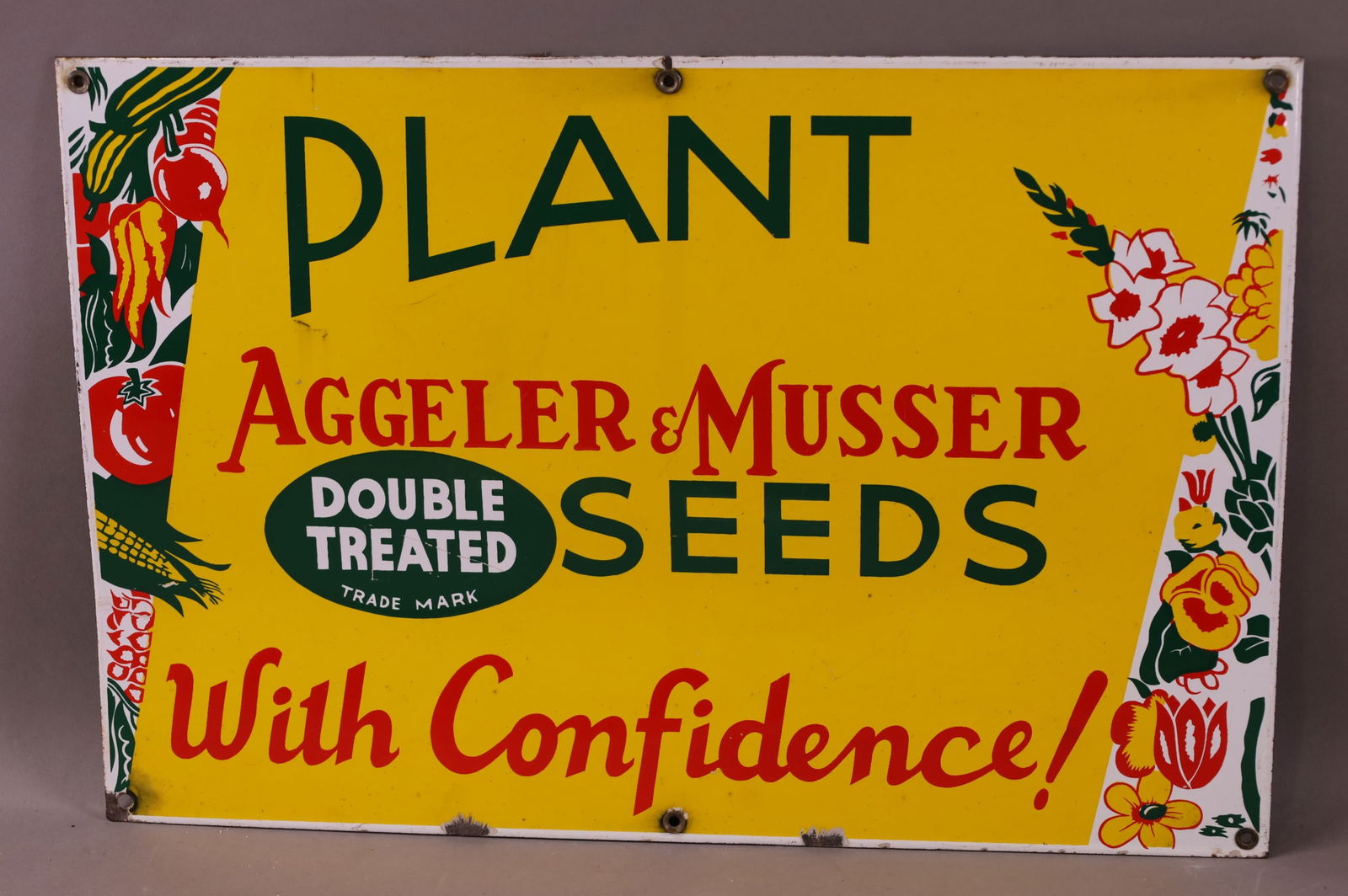 Aggeler & Musser Seeds Porcelain Sign (TAC) (1 of 4)