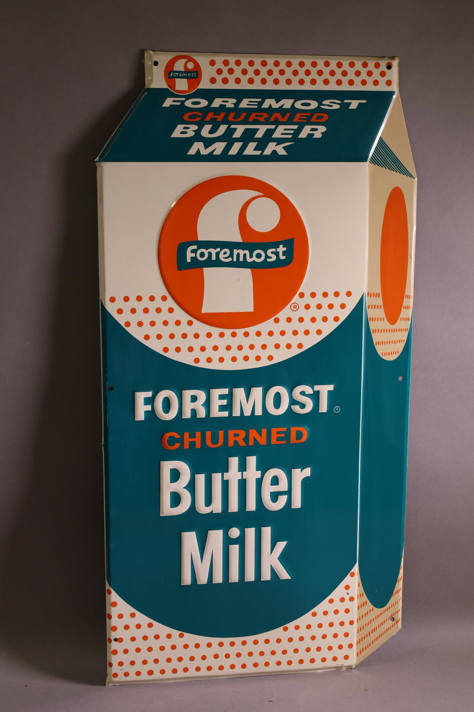 Foremost Churned Butter Milk Metal Sign (TAC) (1 of 2)