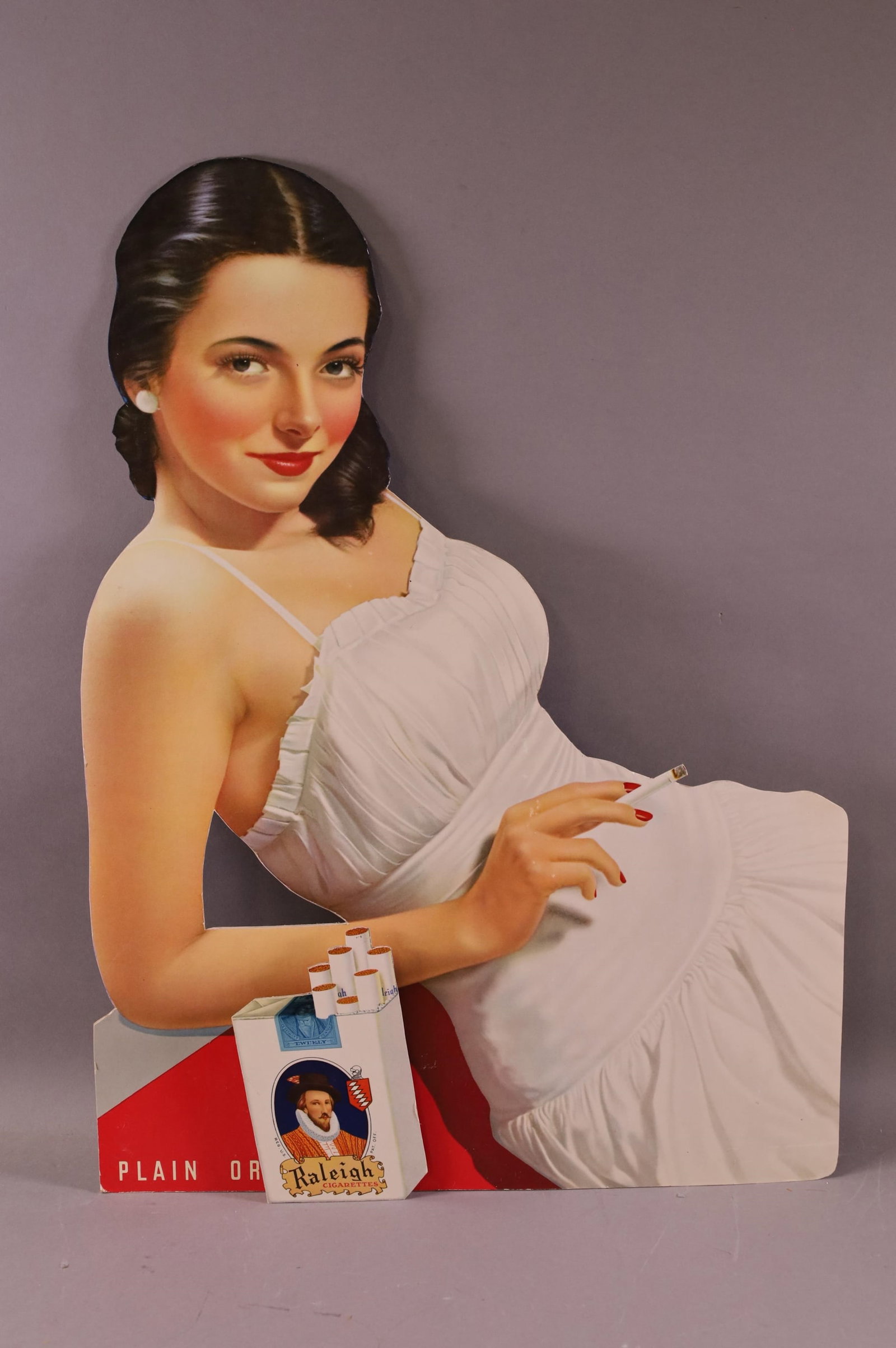 Raleigh Cigarettes Cardboard Sign (TAC) (1 of 5)