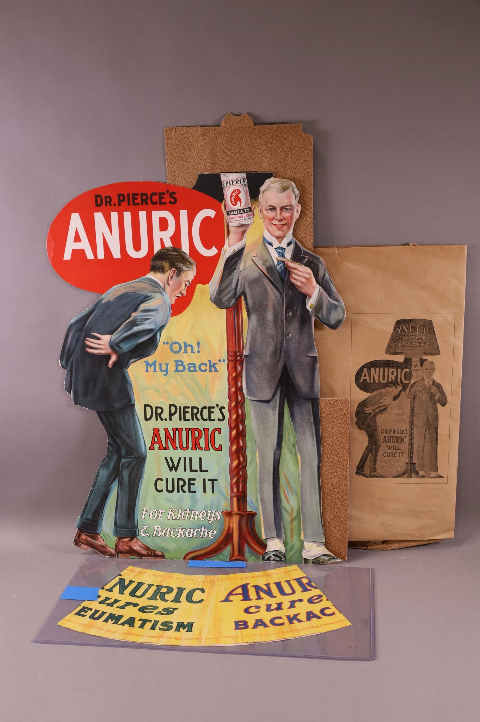 Dr. Pierce's Anuric Lighted Cardboard Display TAC (1 of 4)