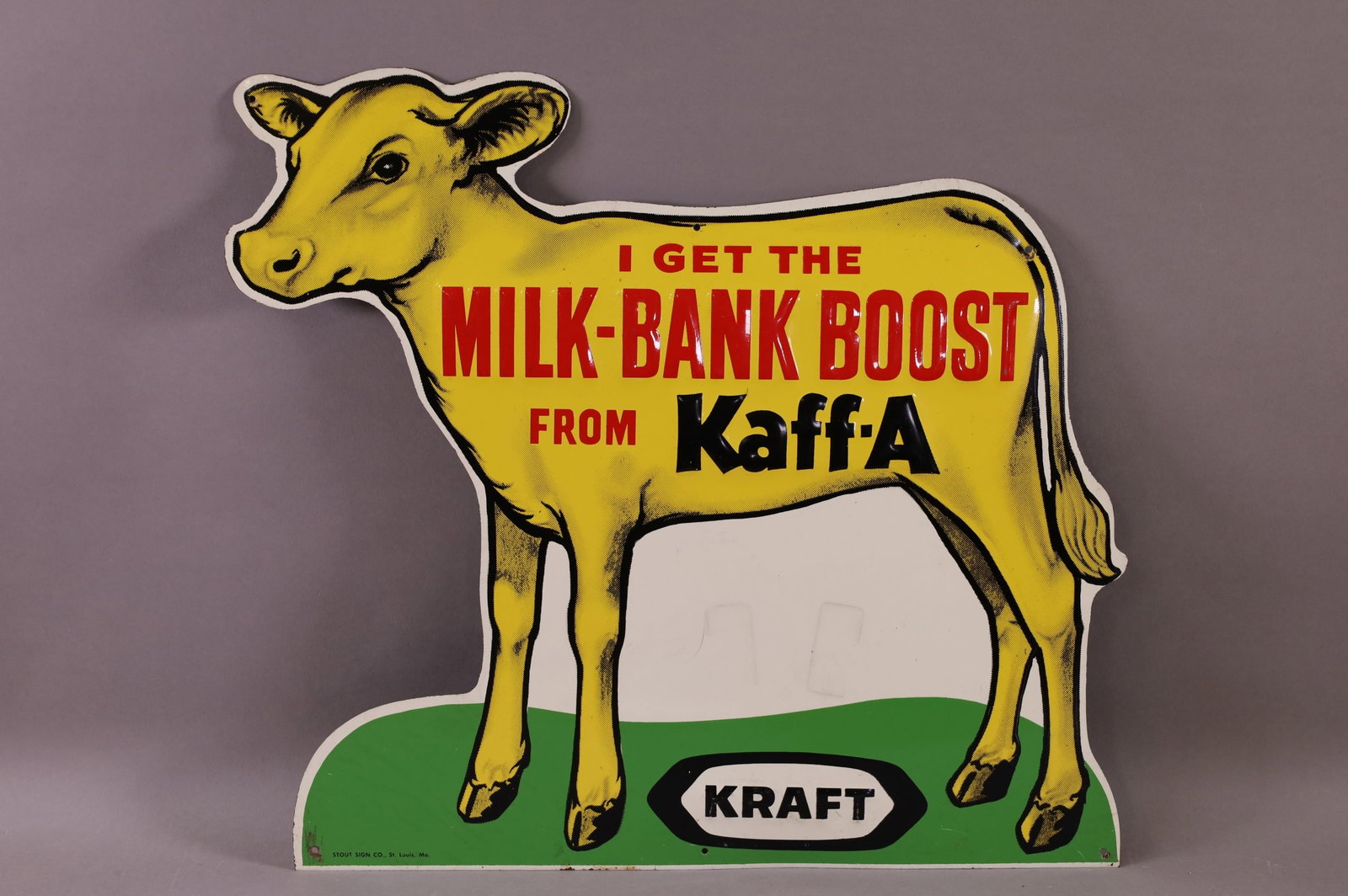 Kraft Kaff-A Calf Metal Sign (TAC) (1 of 5)