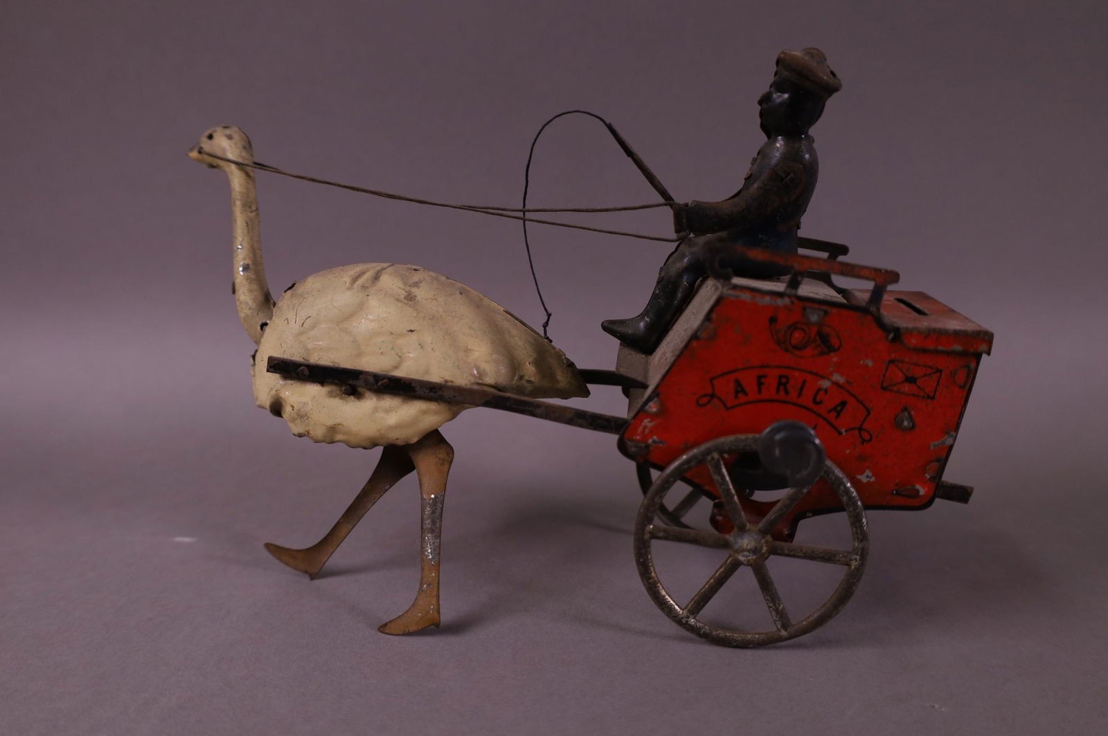 LEHMANN WIND UP OSTRICH CART (1 of 2)