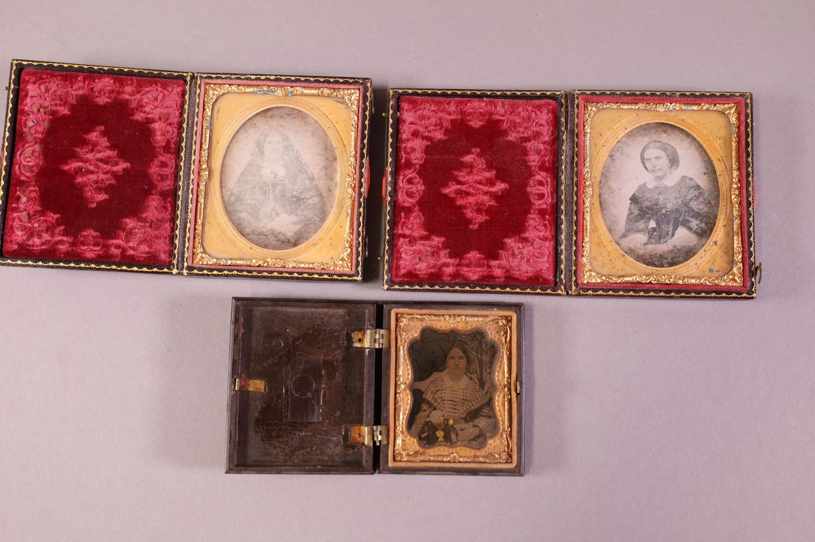THREE 1800'S TIN TYPES (1 of 5)