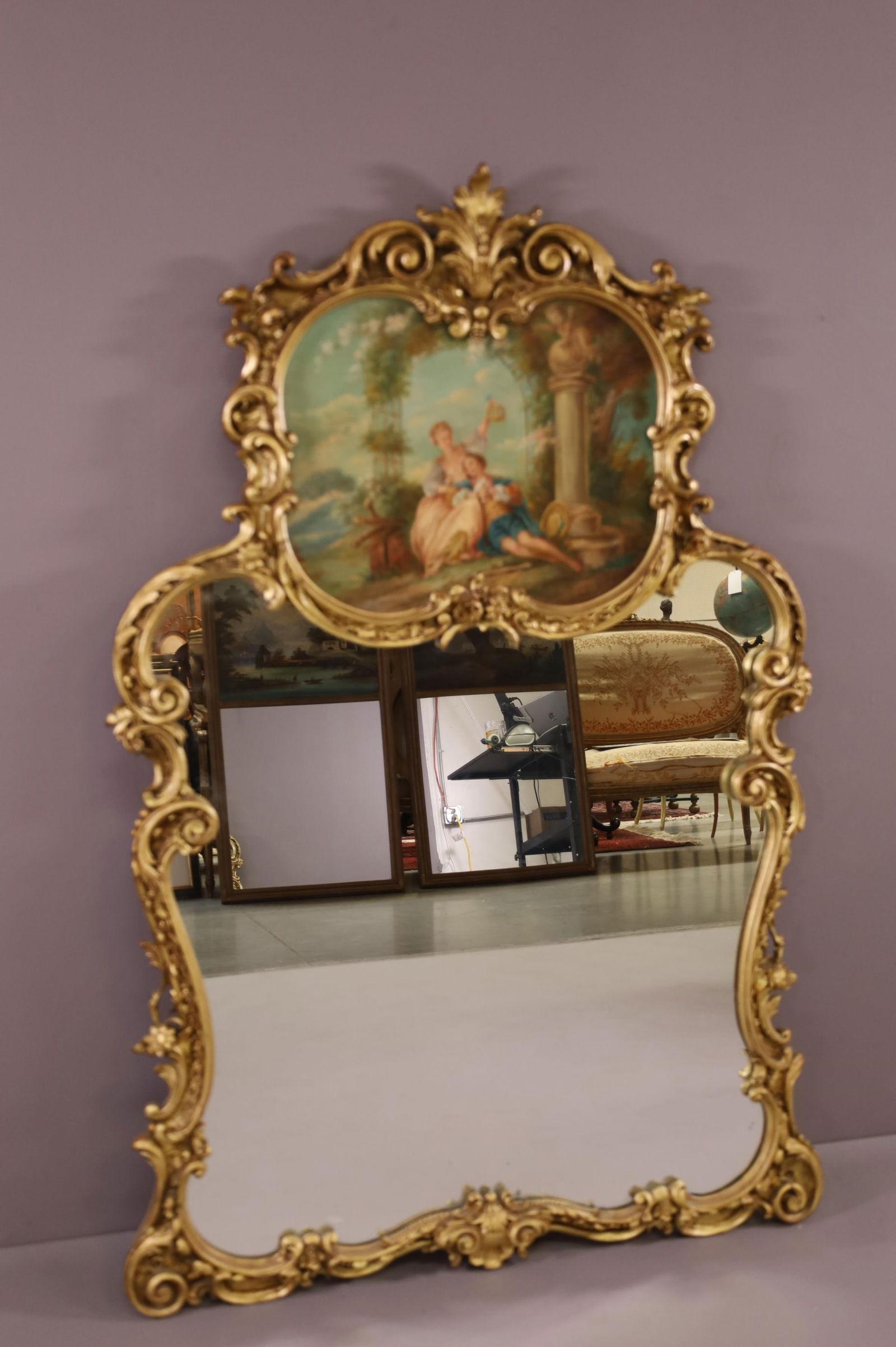 LARGE TRUMEAU MIRROR (1 of 4)