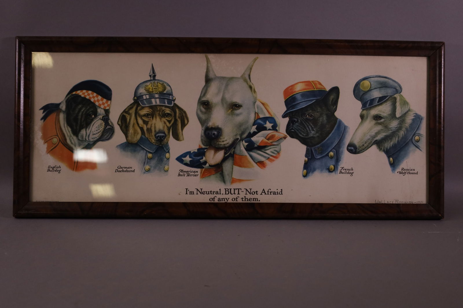 1915 WWI MILITARY DOG PRINT (1 of 2)