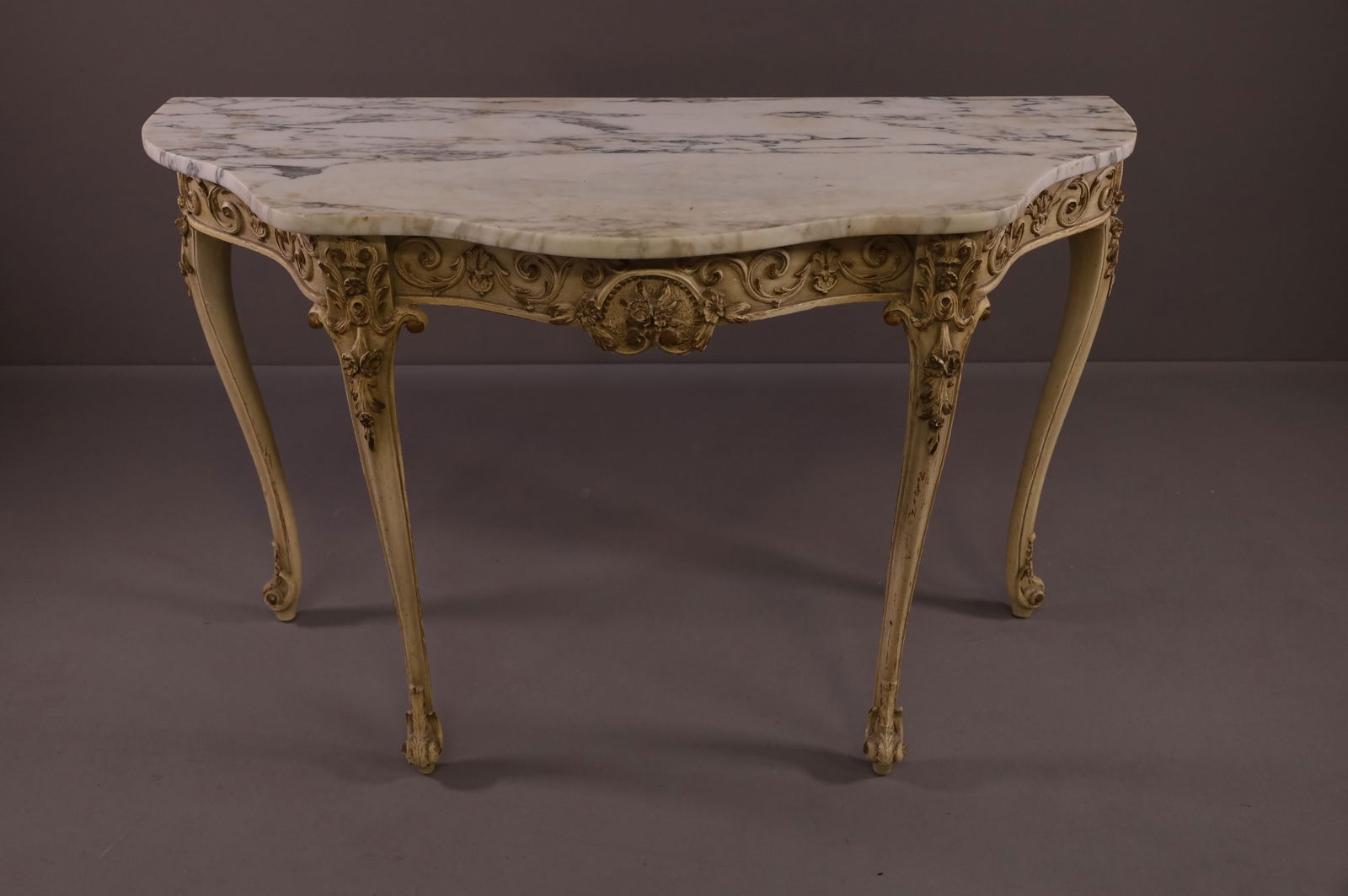 MARBLE TOP CONSOLE TABLE (1 of 3)