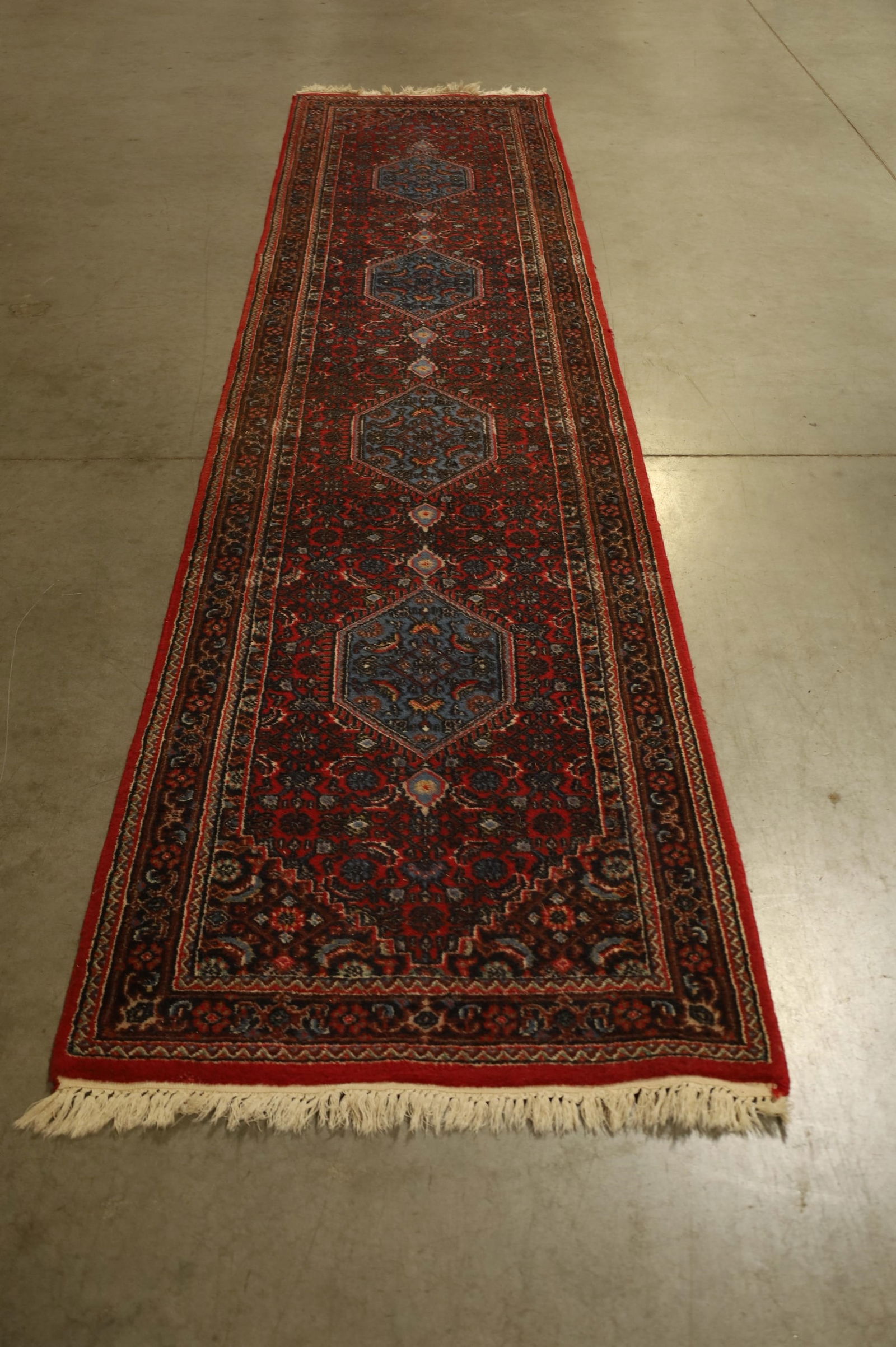 APPROX 2' 8" x 11" 10" HANDMADE WOOL RUNNER (1 of 3)