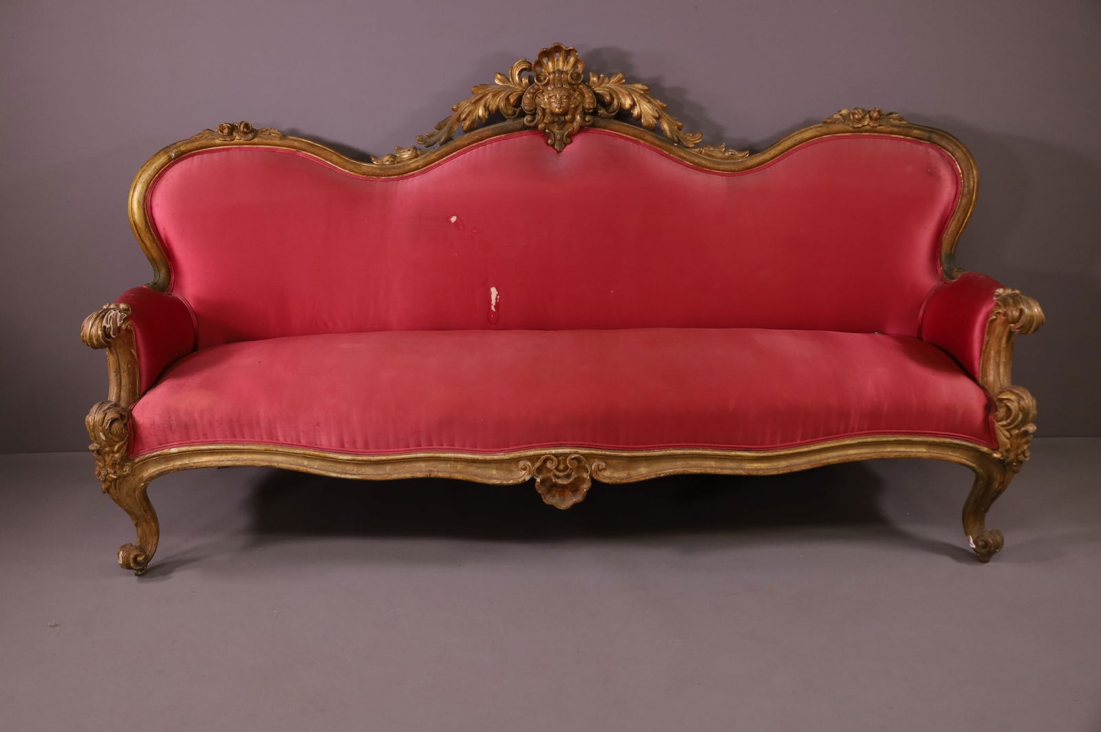 LARGE HIGHLY CARVED BAROQUE SOFA FRAME (1 of 5)