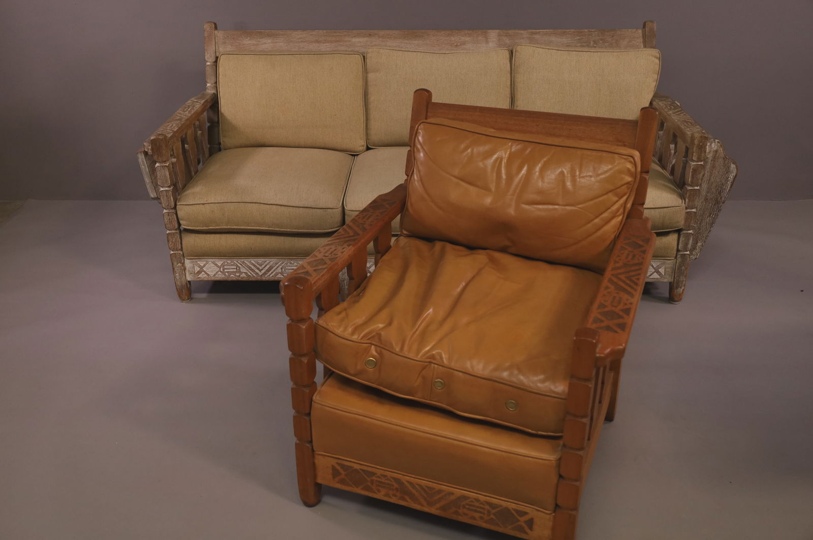 (DEL REY) SPANISH STYLE SOFA & CHAIR (1 of 5)