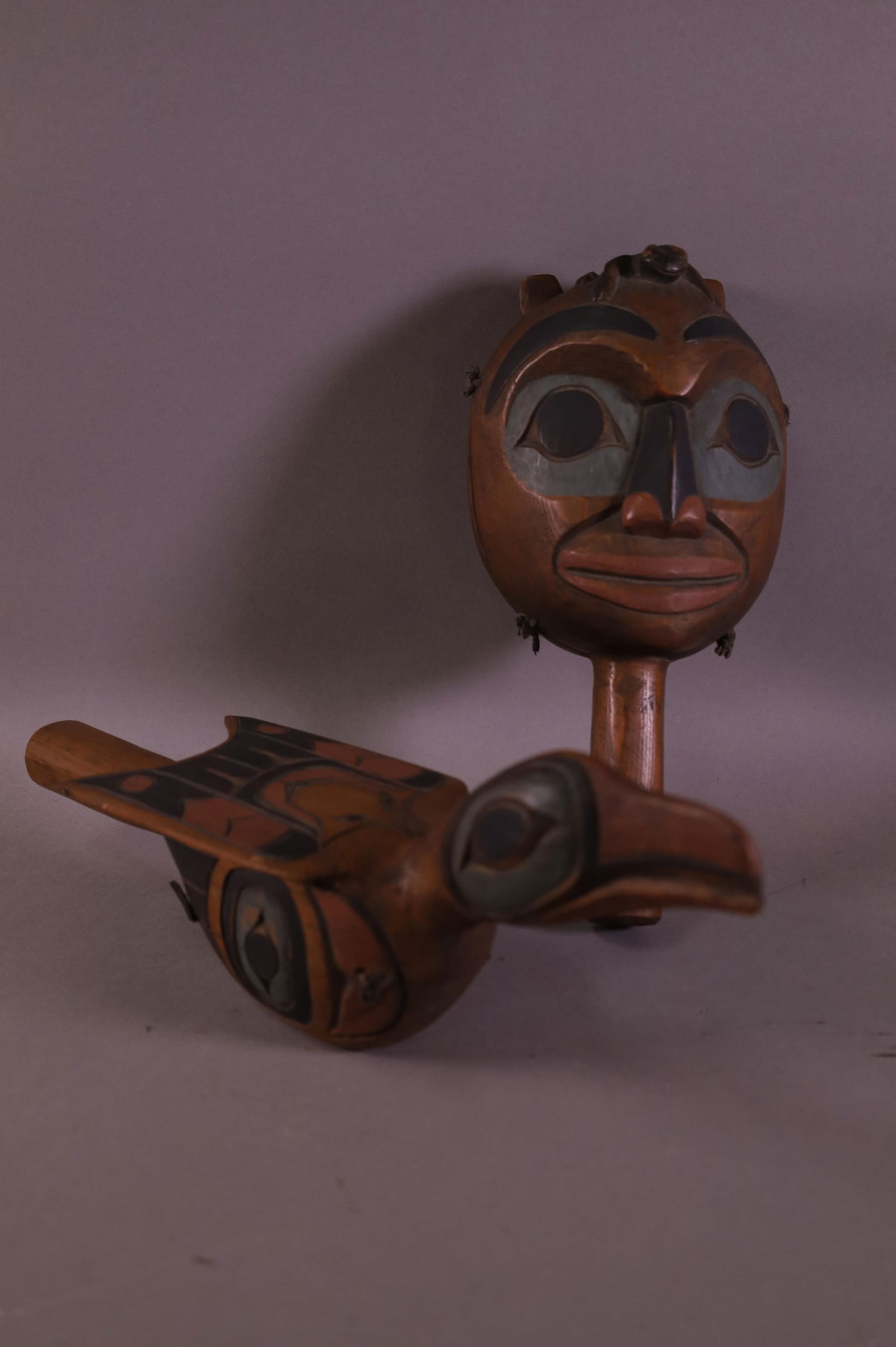 TWO NATIVE AMERICAN RATTLES (1 of 3)